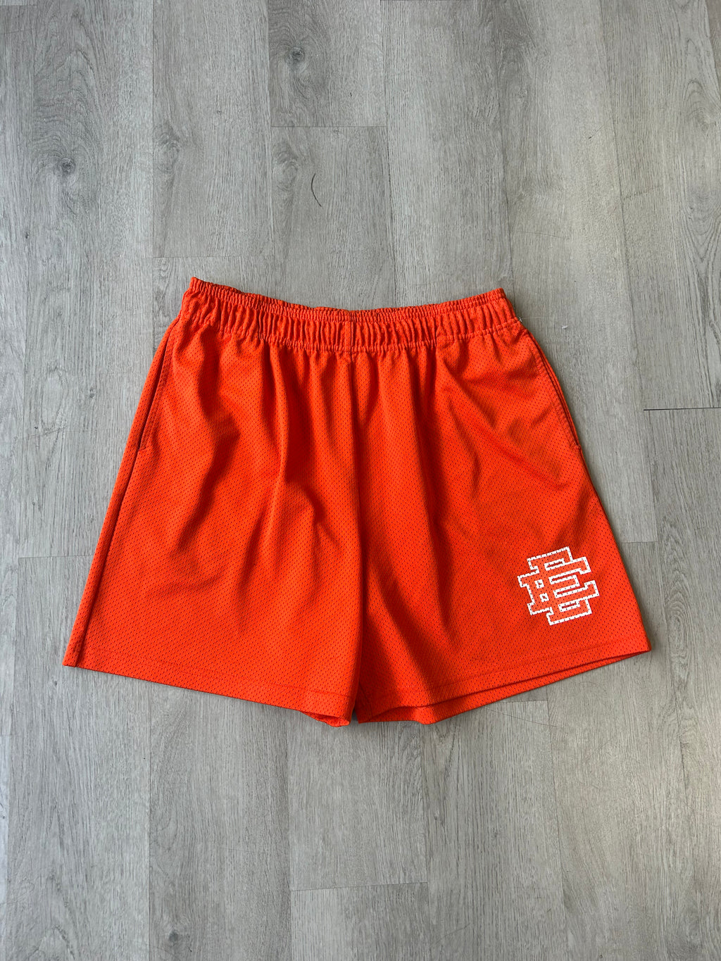 Eric Emmanuel Orange Tonal Shorts