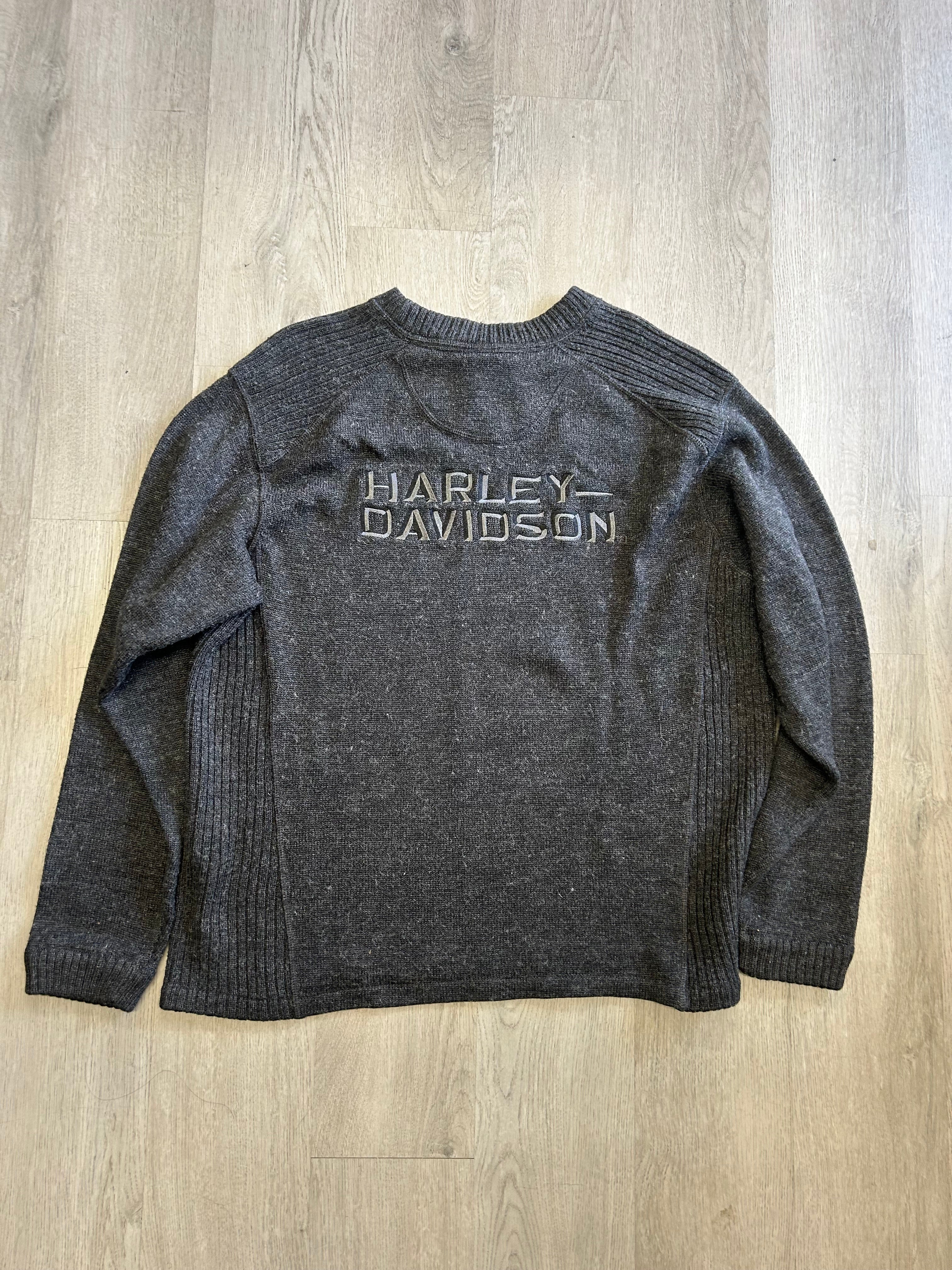 Grey Harley Davidson Sweater