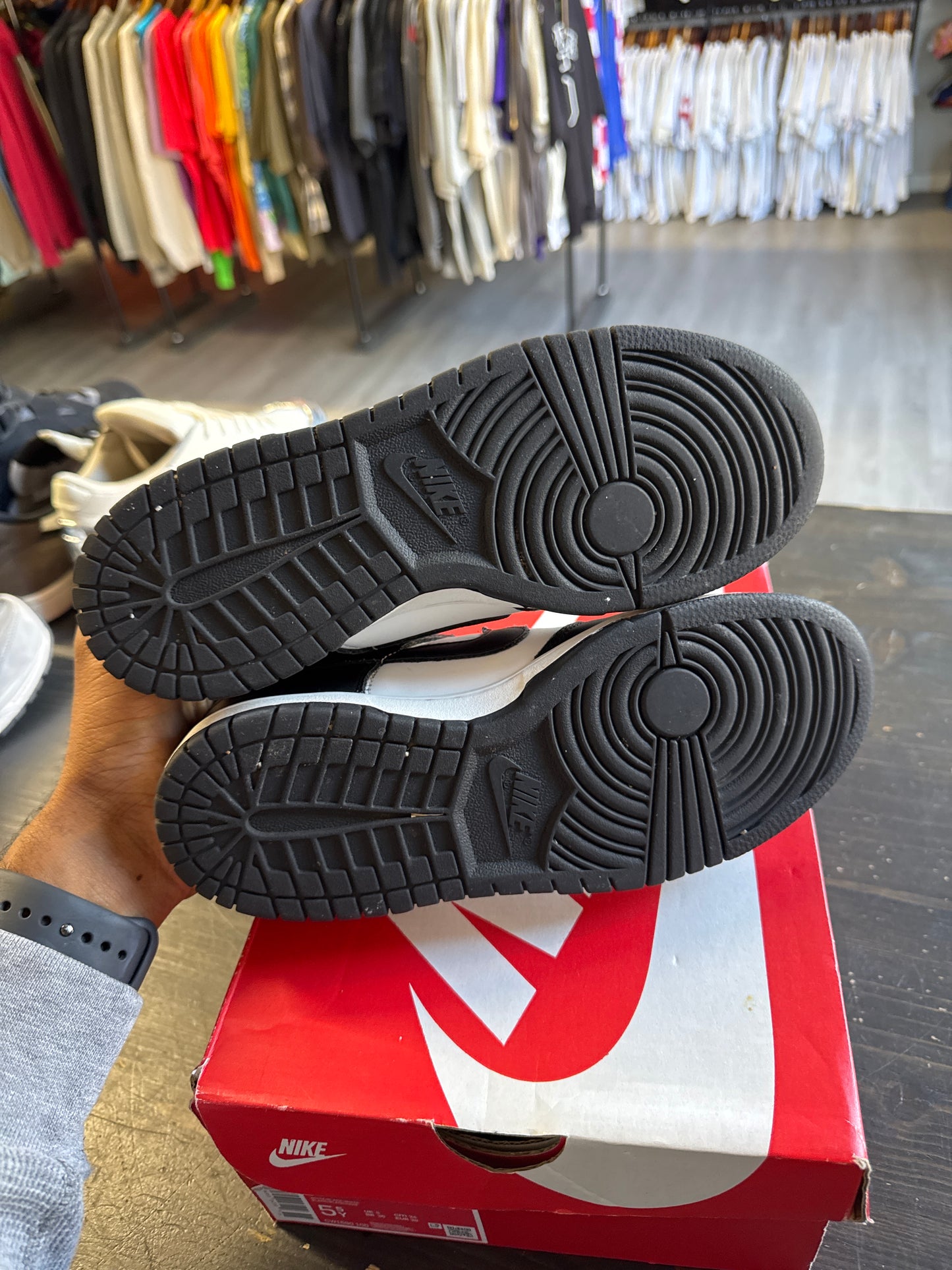 Pre-owned Nike Dunk Low Black White