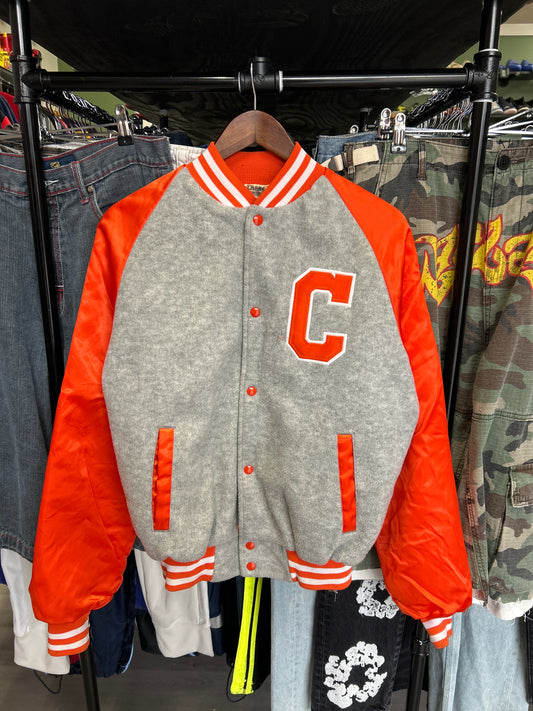 Vintage Clemson University Bomber Jacket