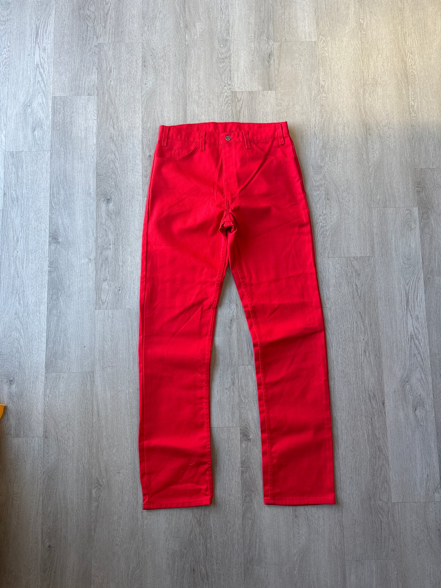 Vintage 1989 Levi’s 505 Red Over-dyed Denim Jean