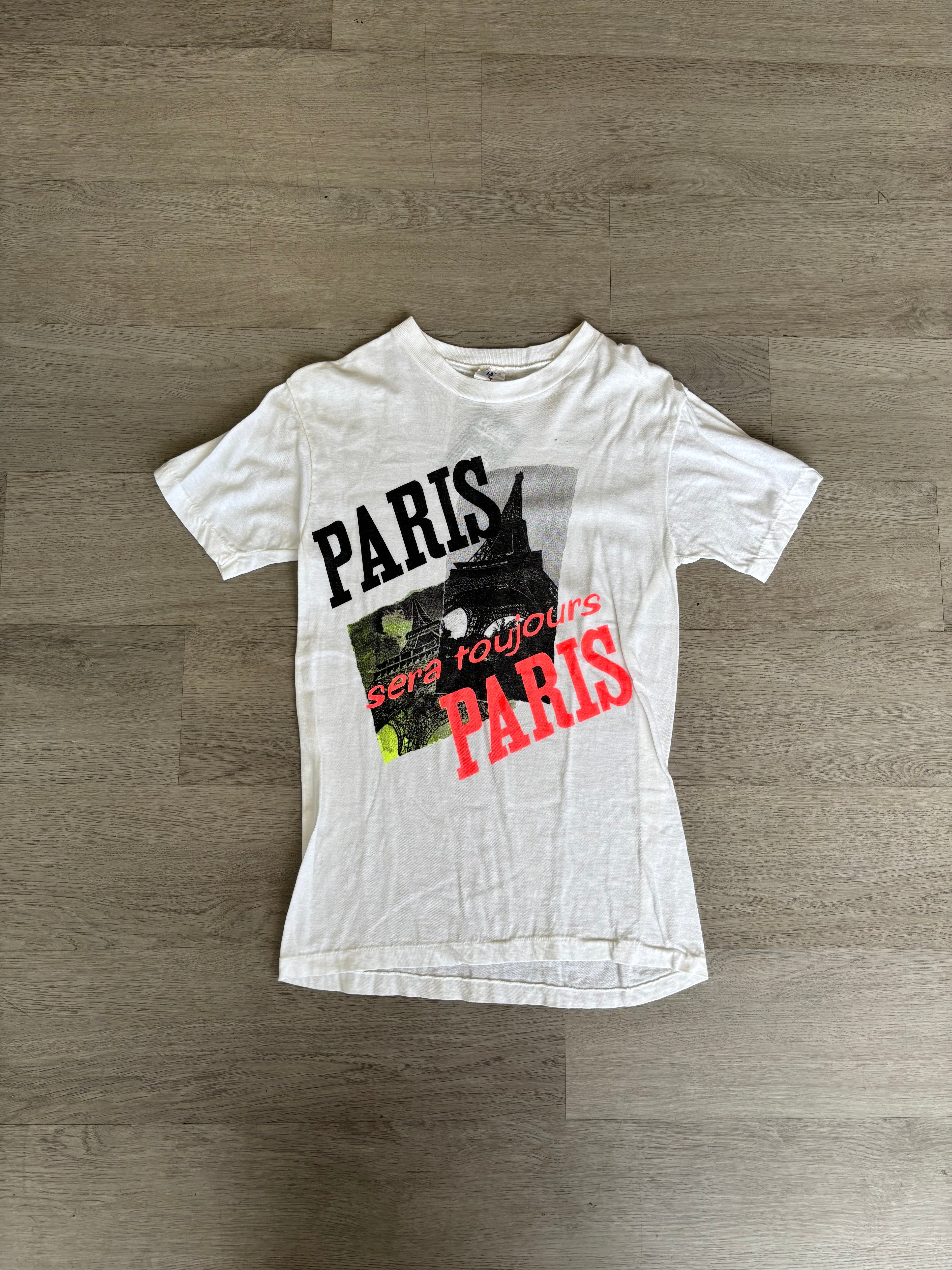 Vintage 1980s Paris Souvenir Graphic Tee