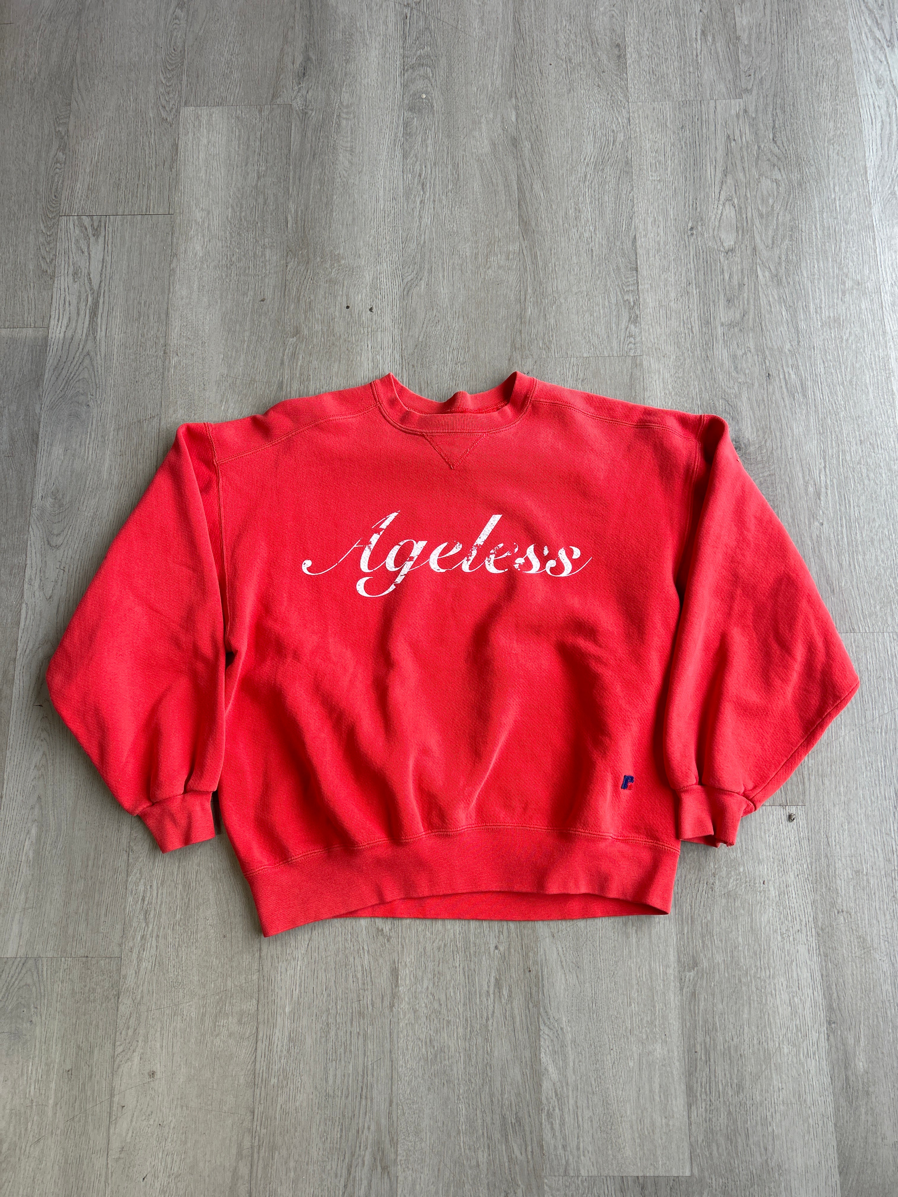 Vintage Russell Ageless Red Script Sweatshirt