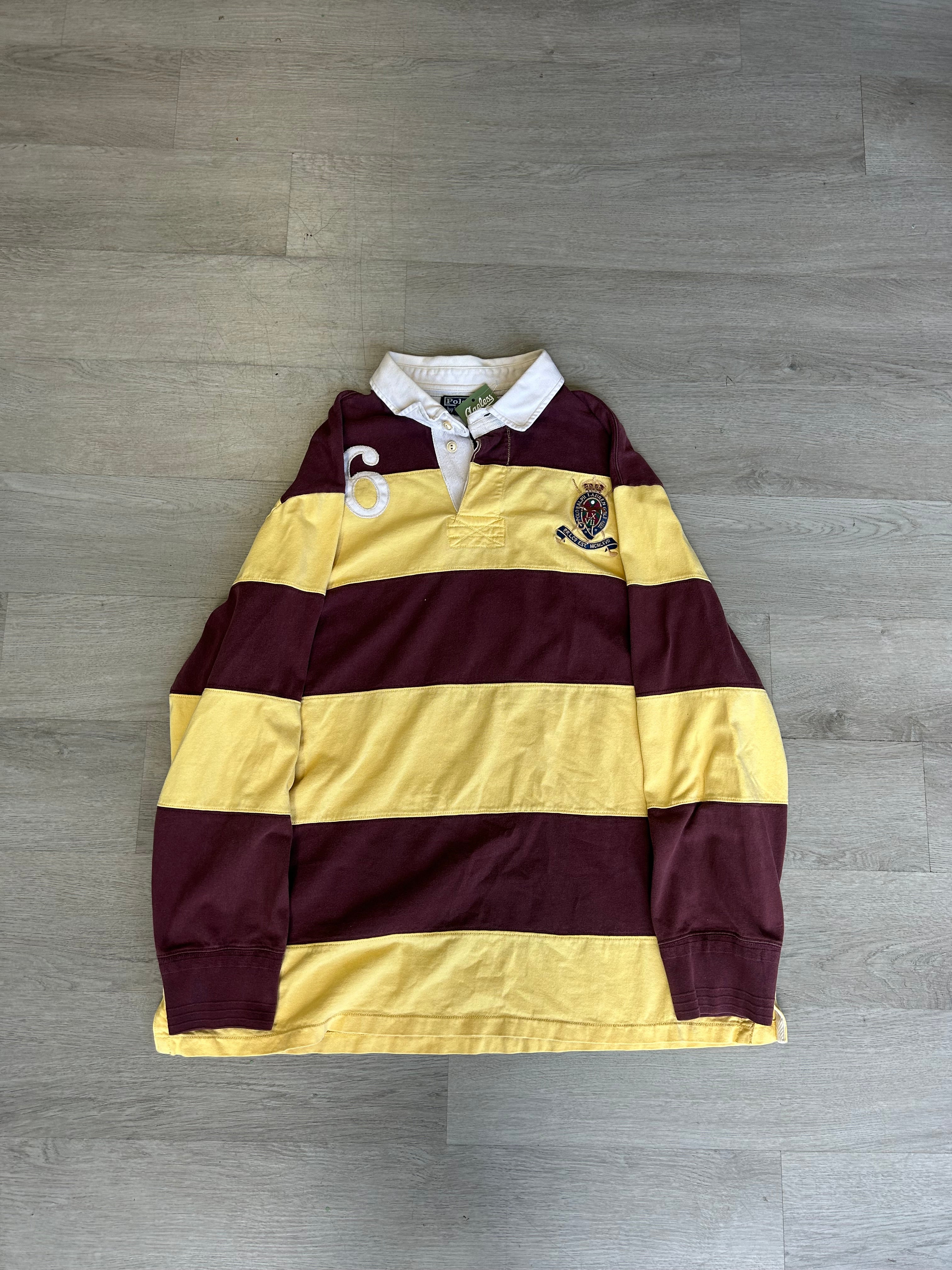 Vintage Polo by Ralph Lauren Striped Rugby Polo