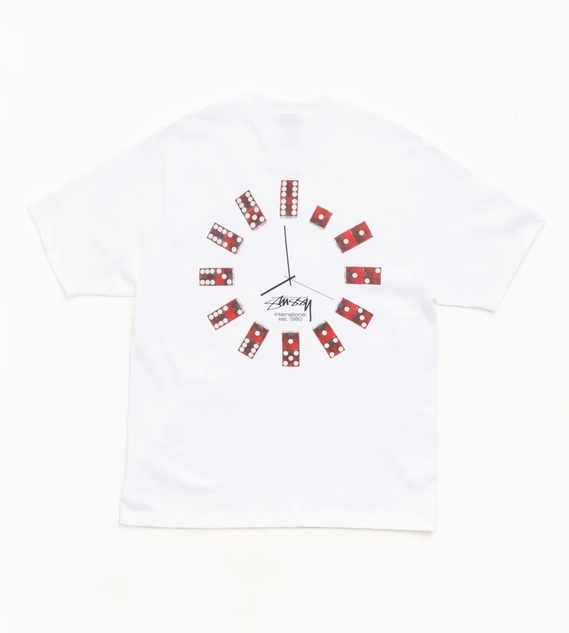 Stussy White Dice Clock Tee Stüssy