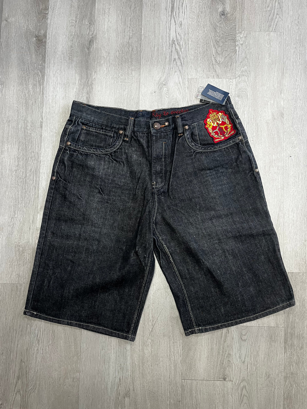 Coogi Black Denim Jorts
