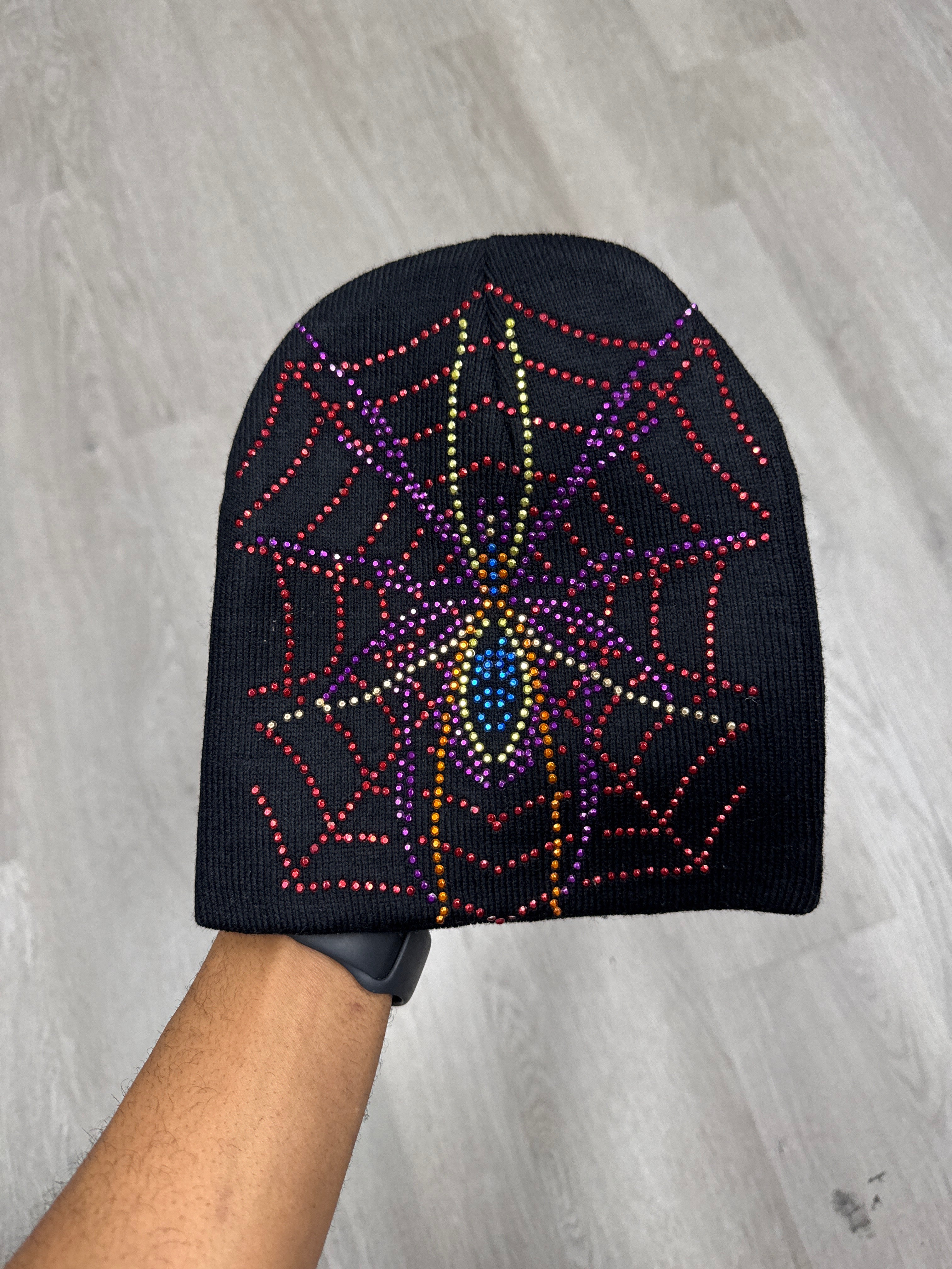 Y2K Spider Web Beanie