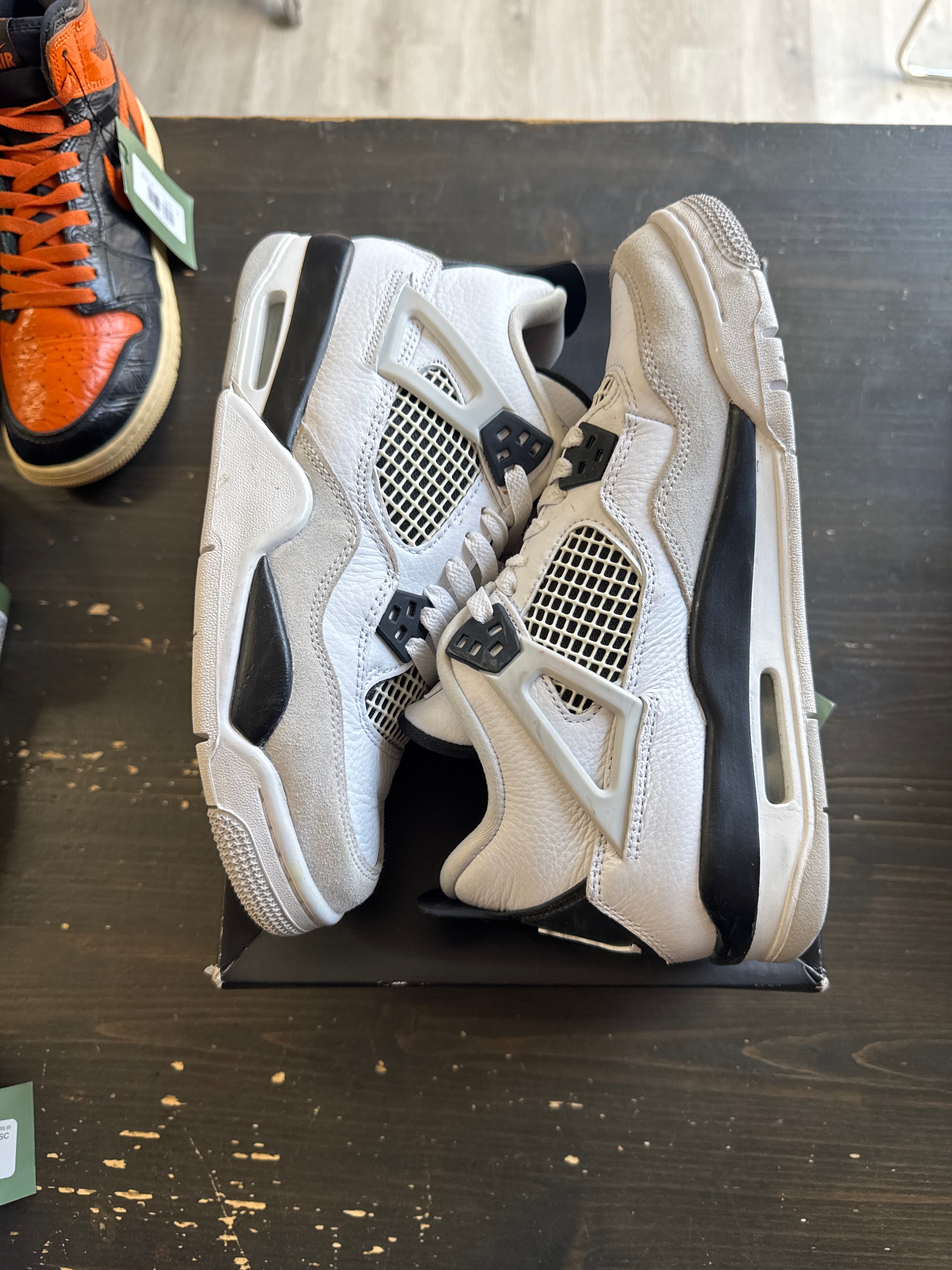 Pre Owned Air Jordan 4 Military Black