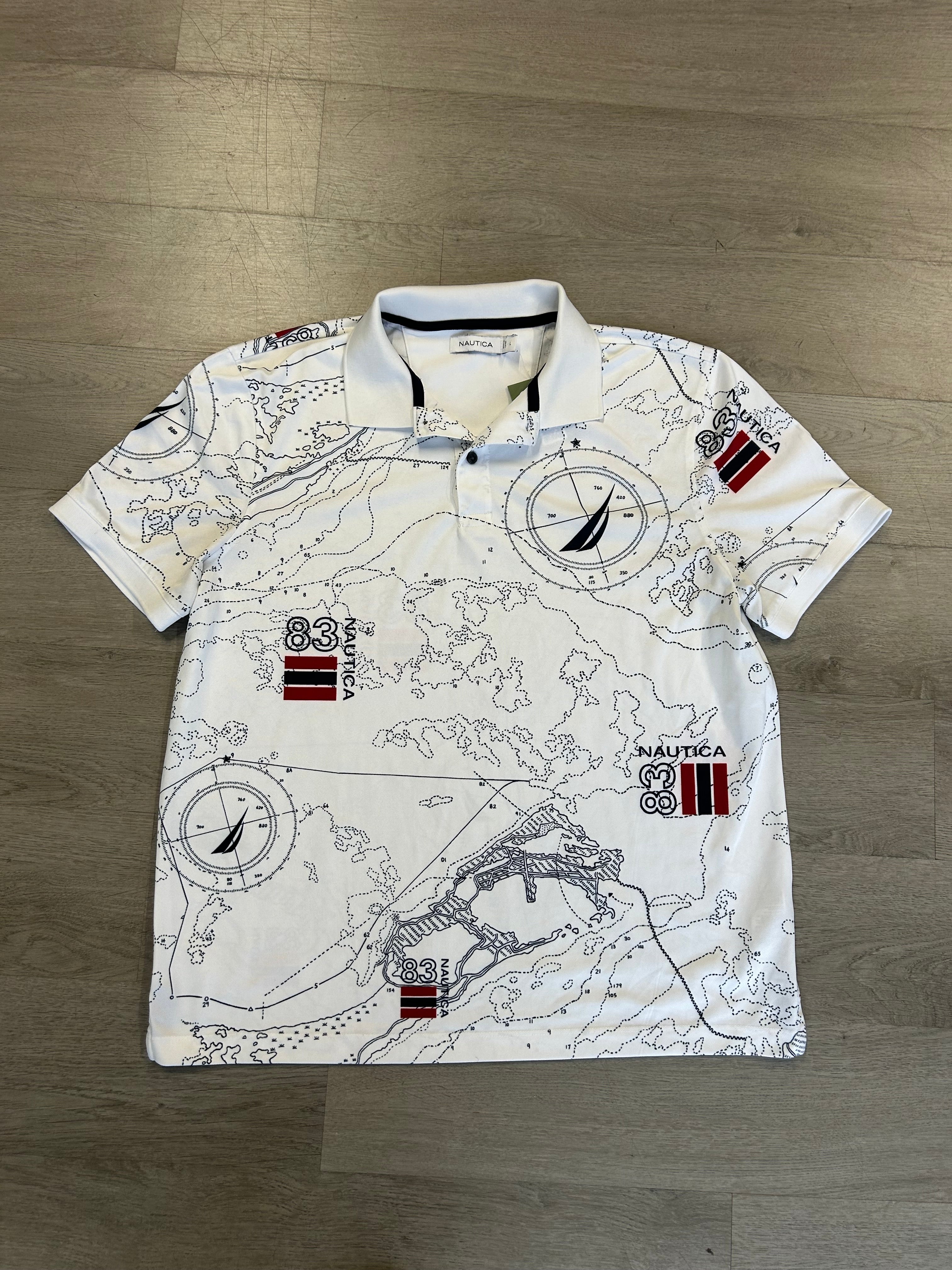 Nautica World Map Polo