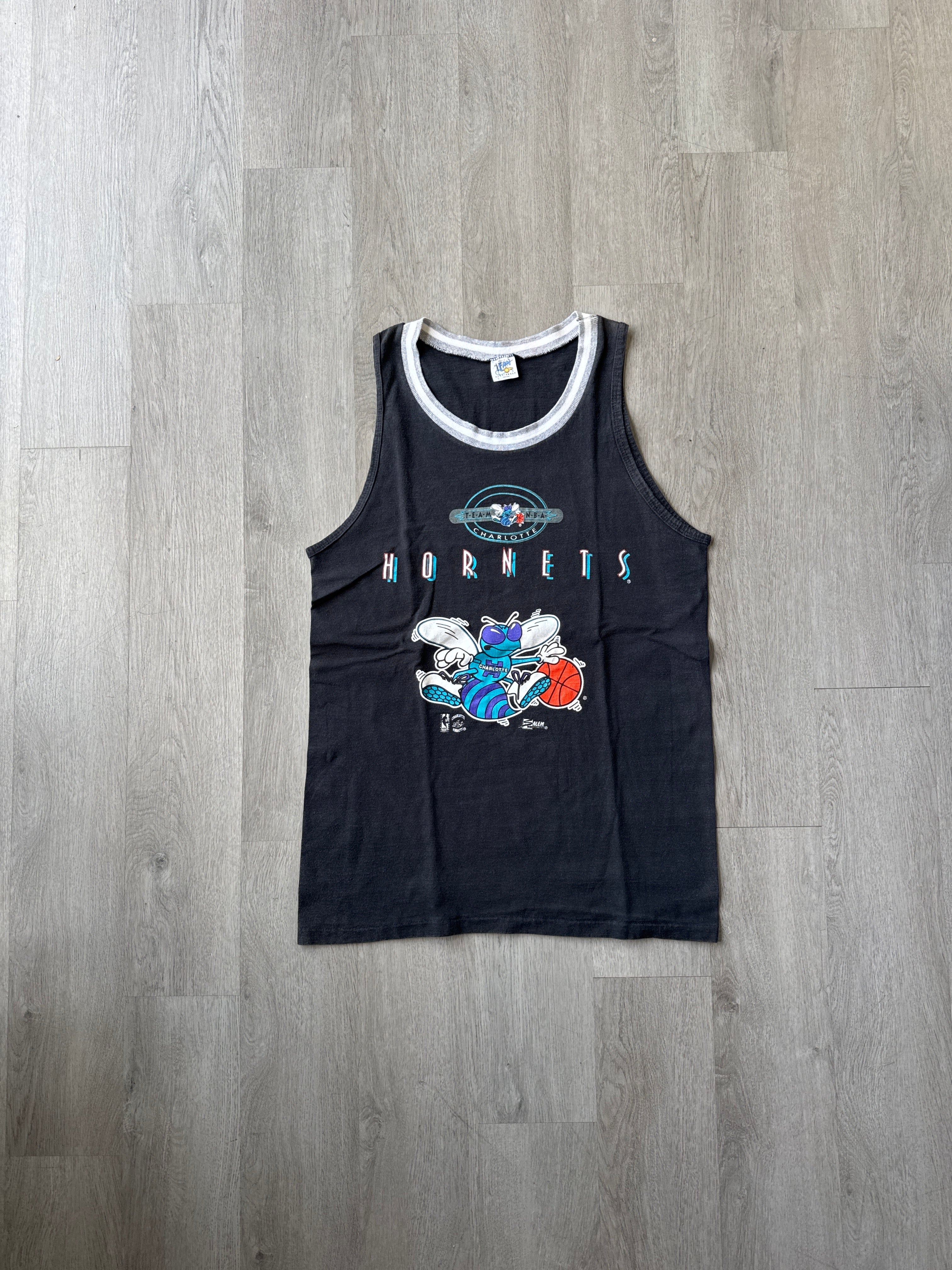 Vintage 90s Salem Sportswear Charlotte Hornets Tank Top