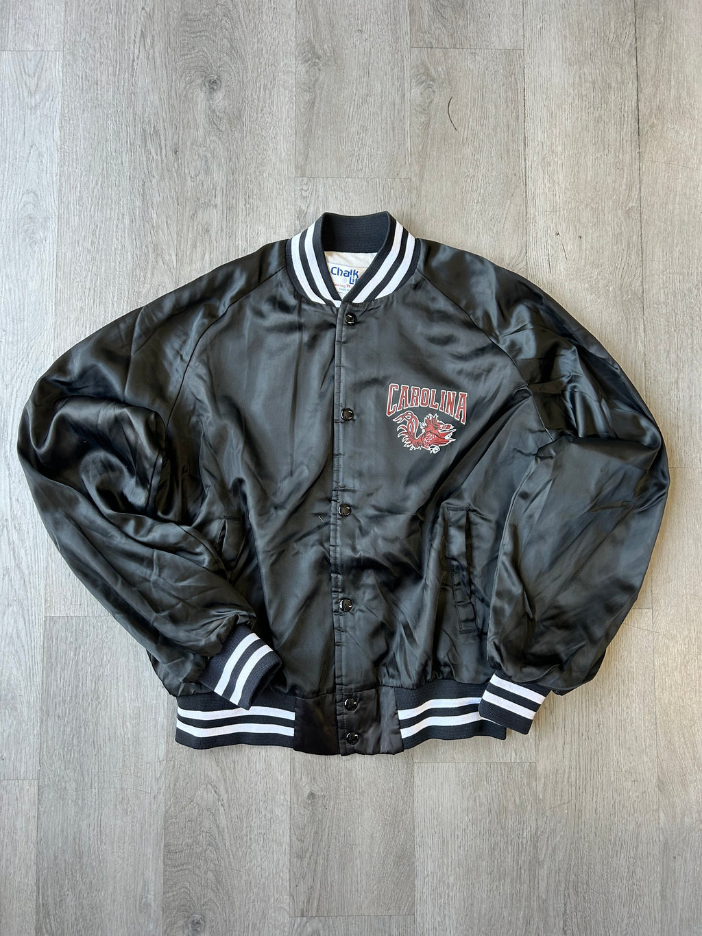 Vintage University of South Carolina Gamecocks satin bomber jacket