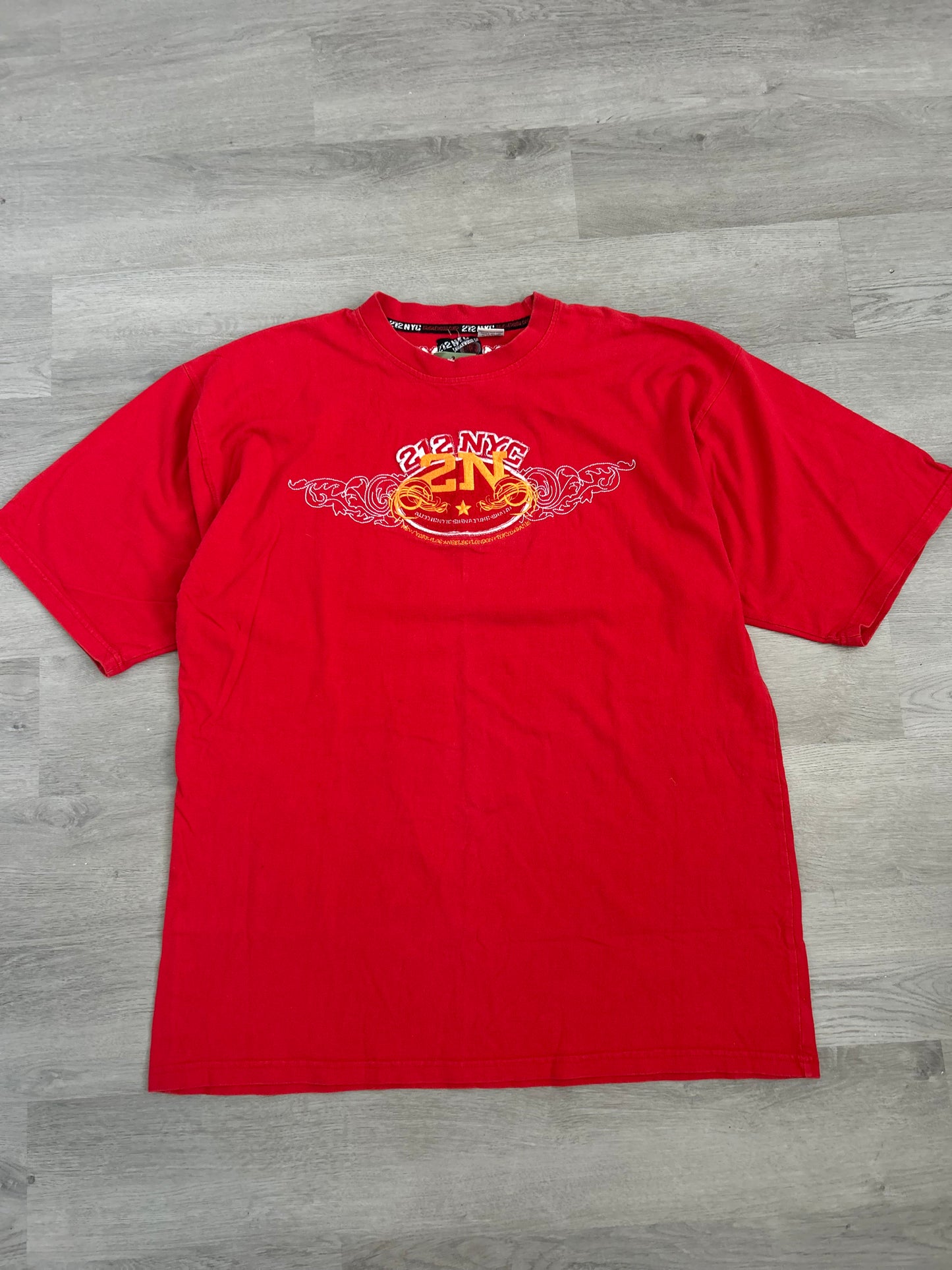 Y2K Red 212 NYC Tee