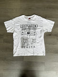 Vintage Y2K Vitruvian Man Leonardo Italia Tee