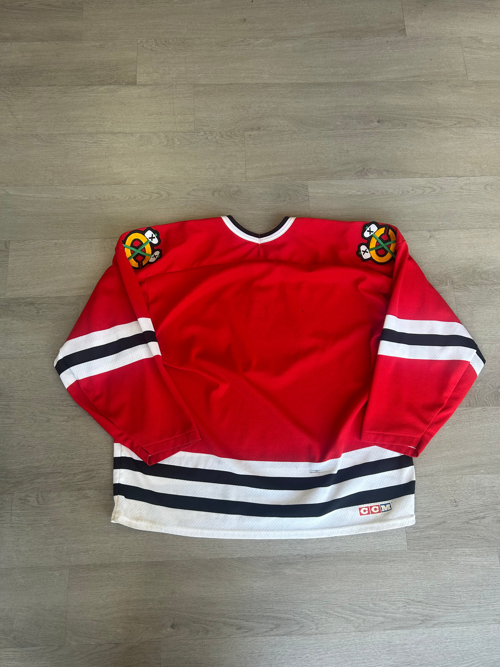 Vintage CCM Chicago Blackhawks Red Home Hockey Jersey