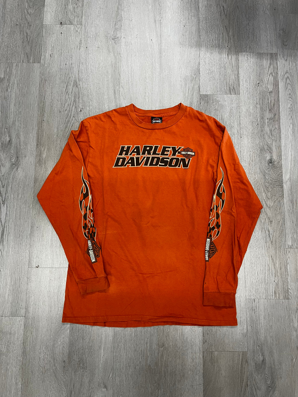 Harley Davidson ‘Ride a Harley’ Arkansas Flame Longsleeve Tee