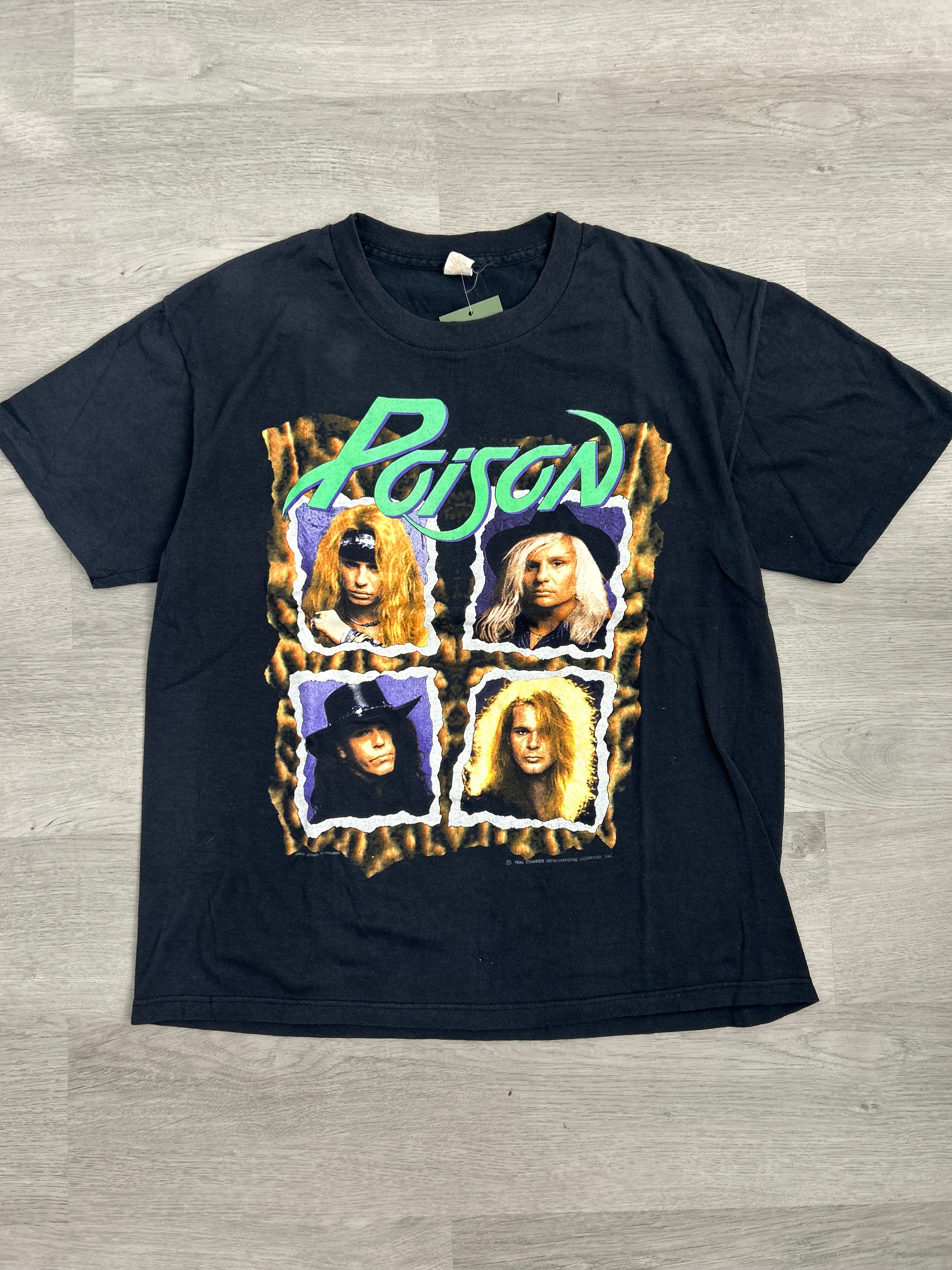 Vintage 1990-91 Flesh & Blood Poison Tee