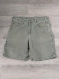Vintage Carhartt Faded Olive Carpenter Shorts