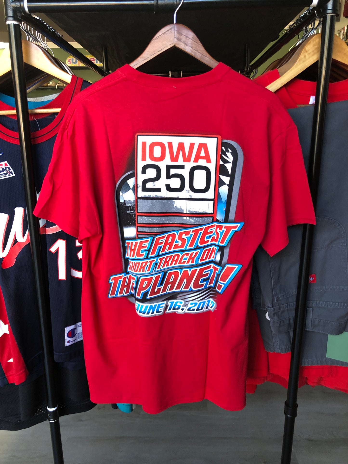 IOWA Speedway 250 Red NASCAR Tee