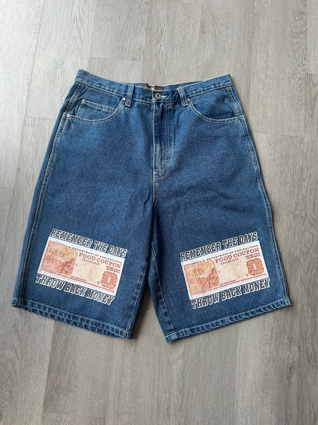 Member’s Property Graphic Denim Shorts