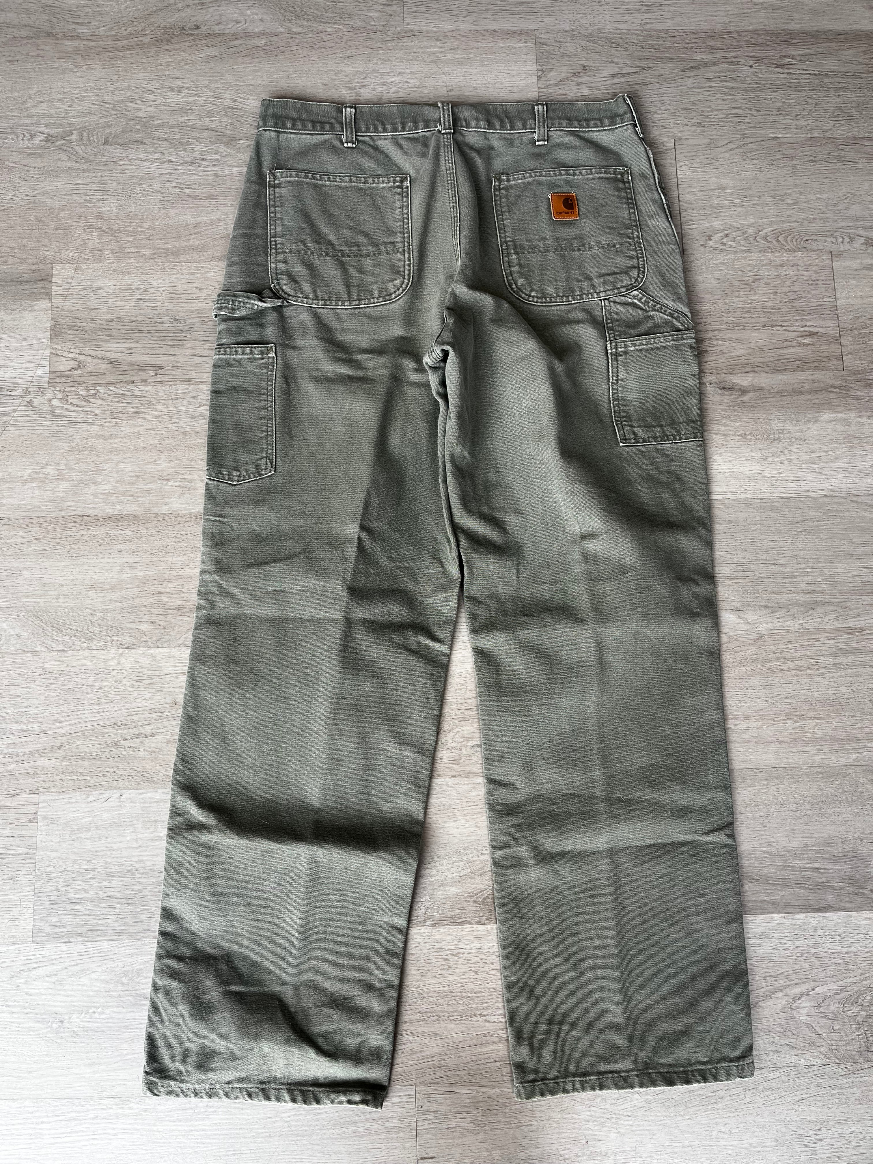 Vintage Fading Green Carhartt Carpenter Pants