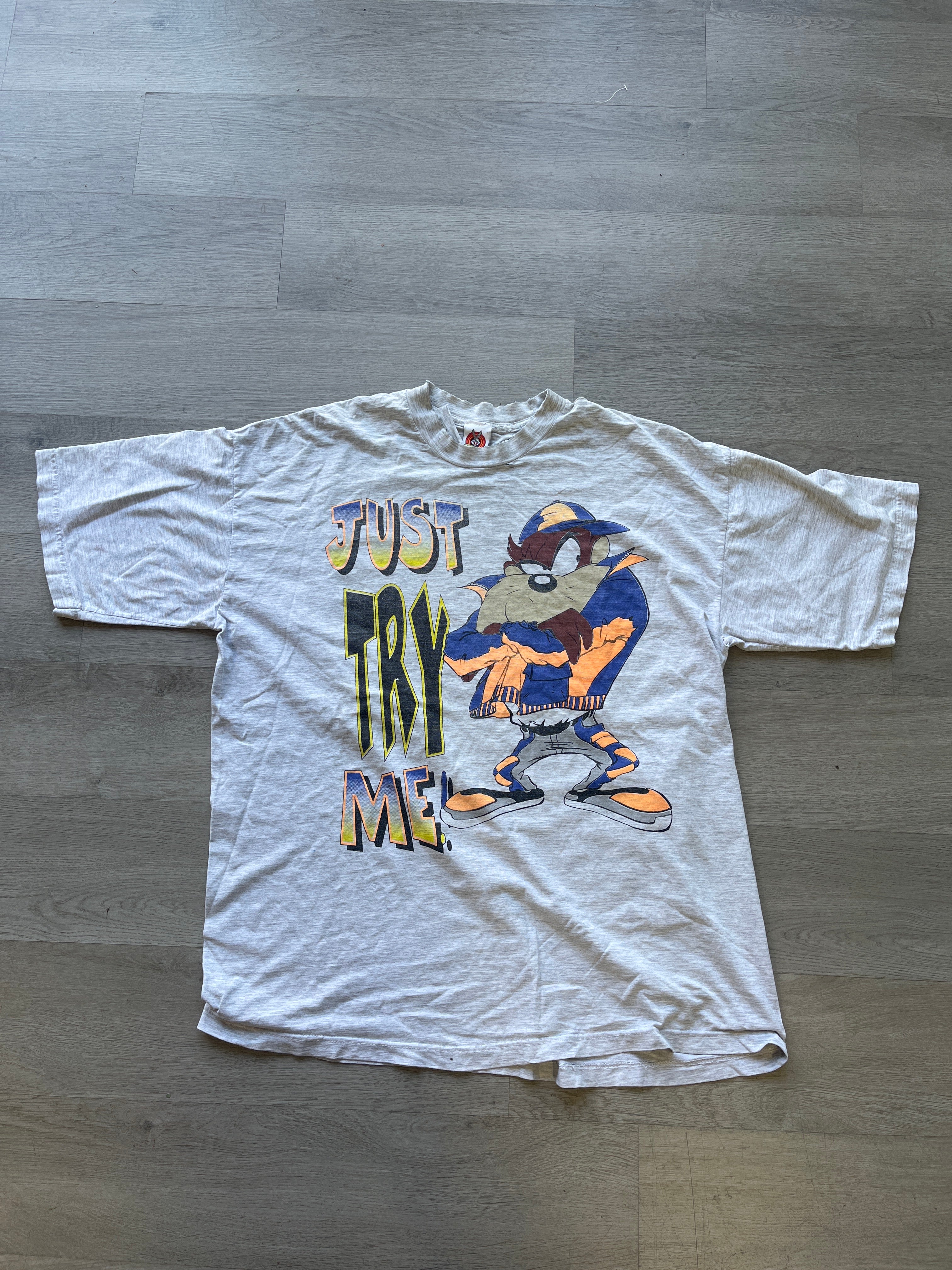 Try Me Vintage Distressed Looney Tunes Tee