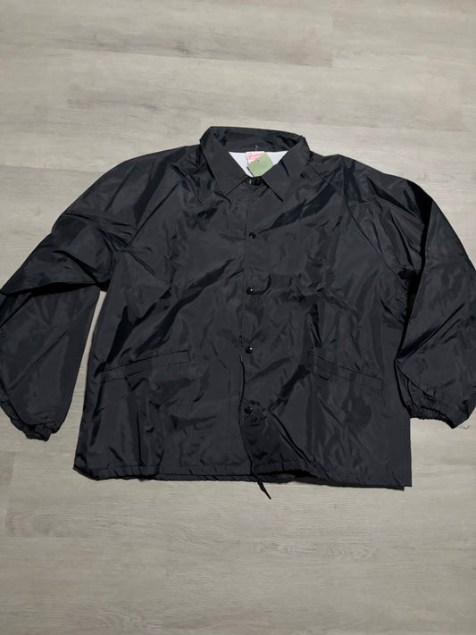 Black Reflective Button Jacket