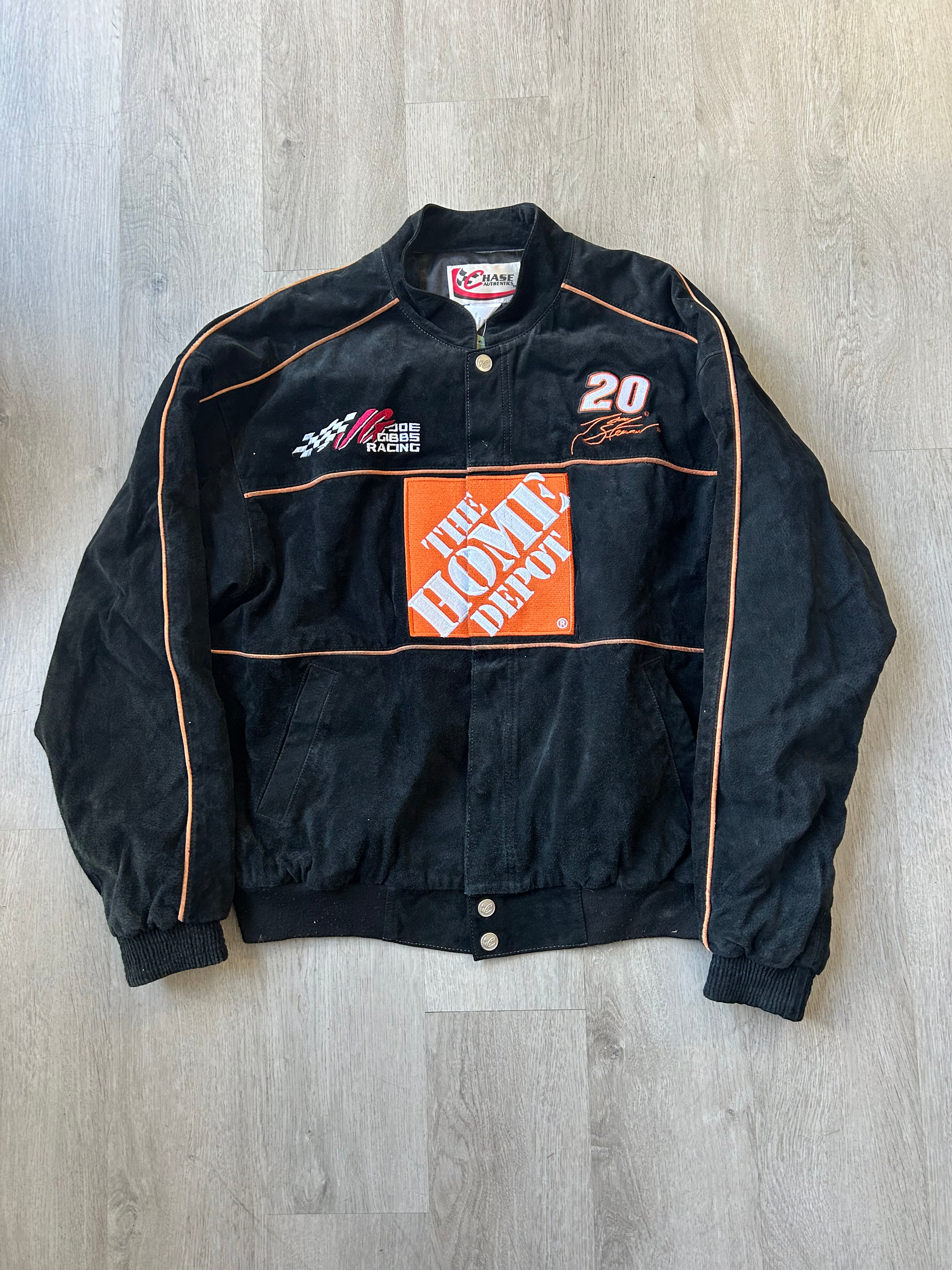 Vintage Chase Authentics Men's Home Depot #20 NASCAR Jacket