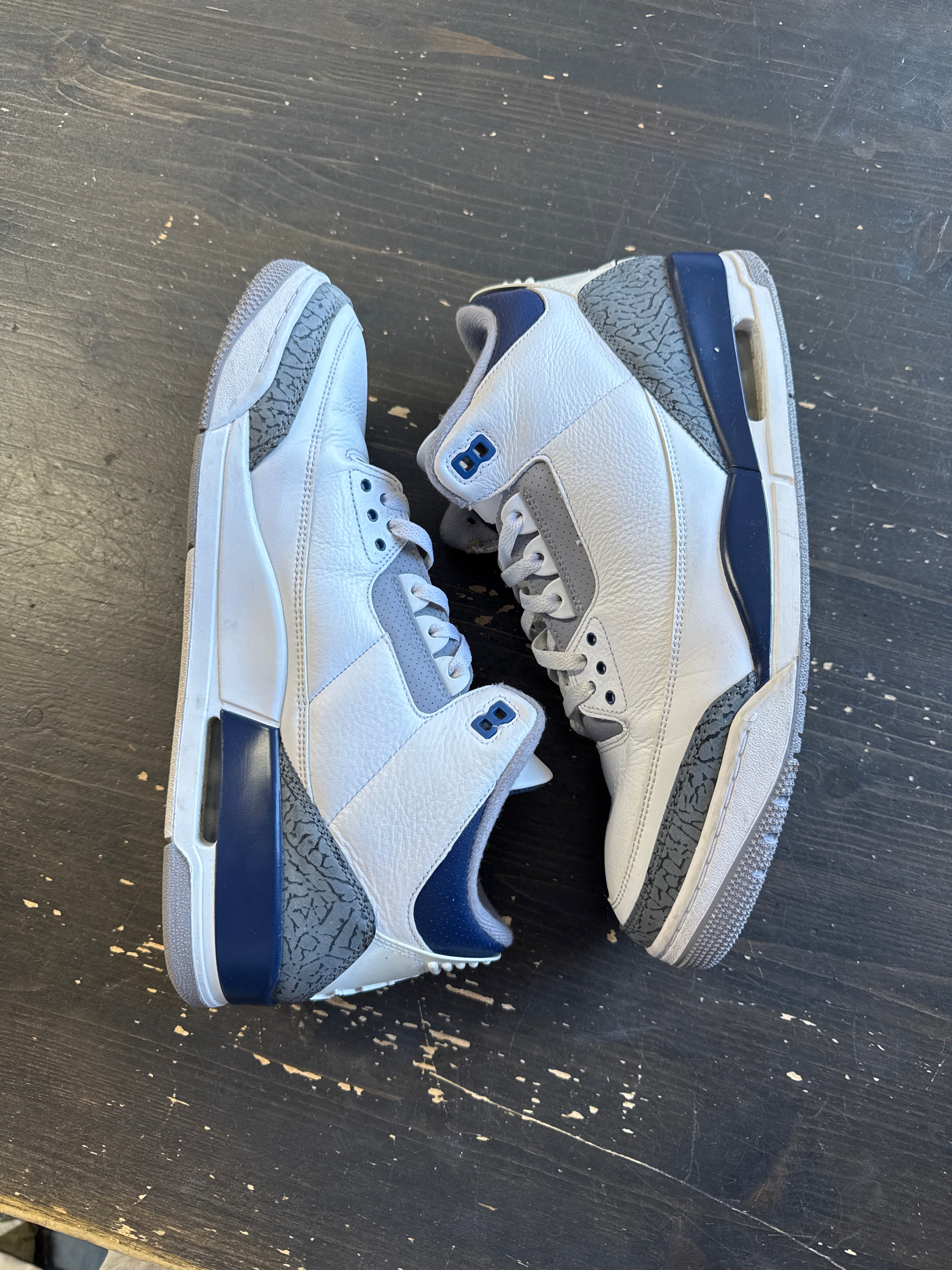 Pre-owned Jordan Retro 3 Midnight Navy