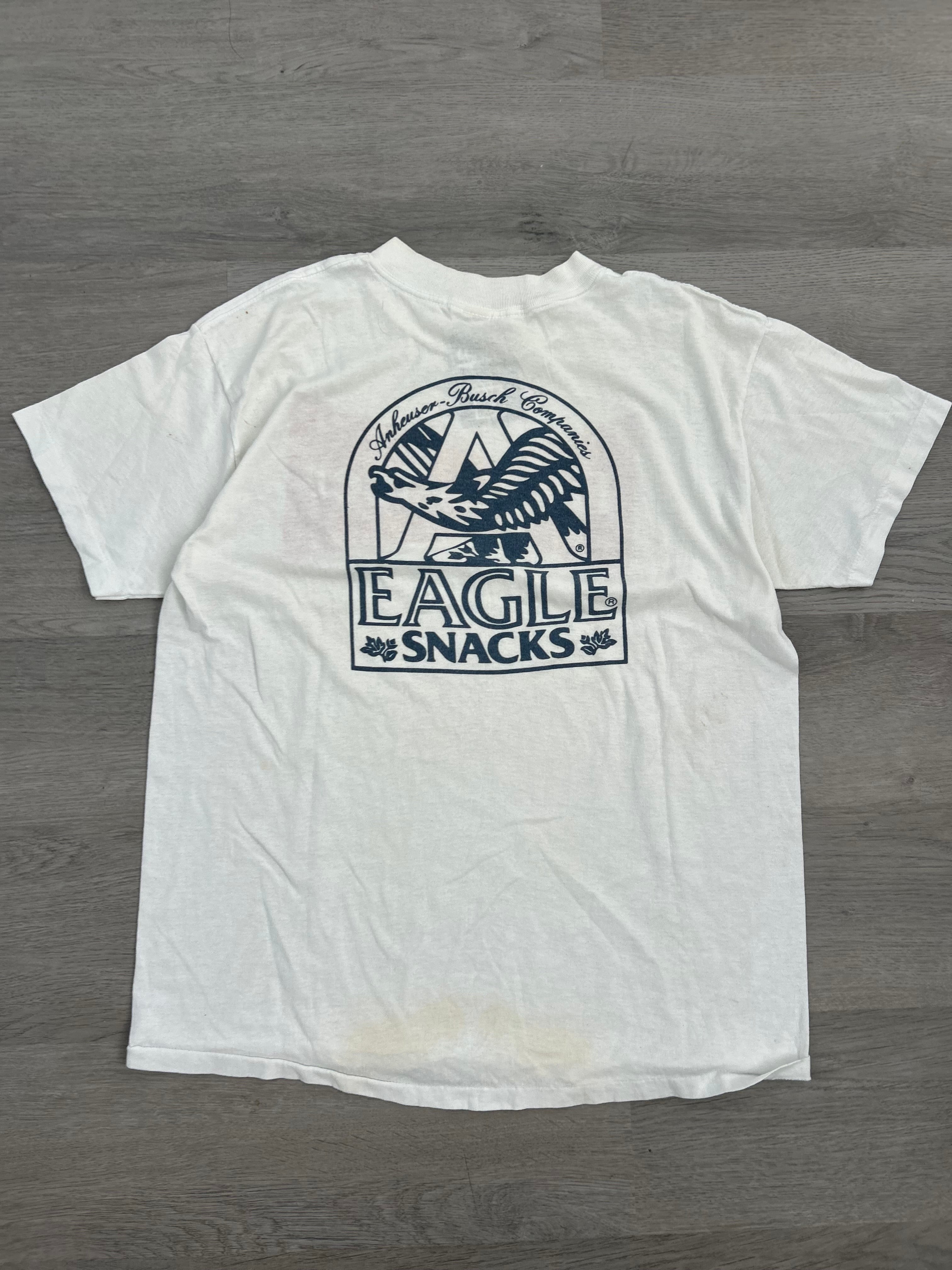 Vintage Budweiser Eagle Snacks Tee