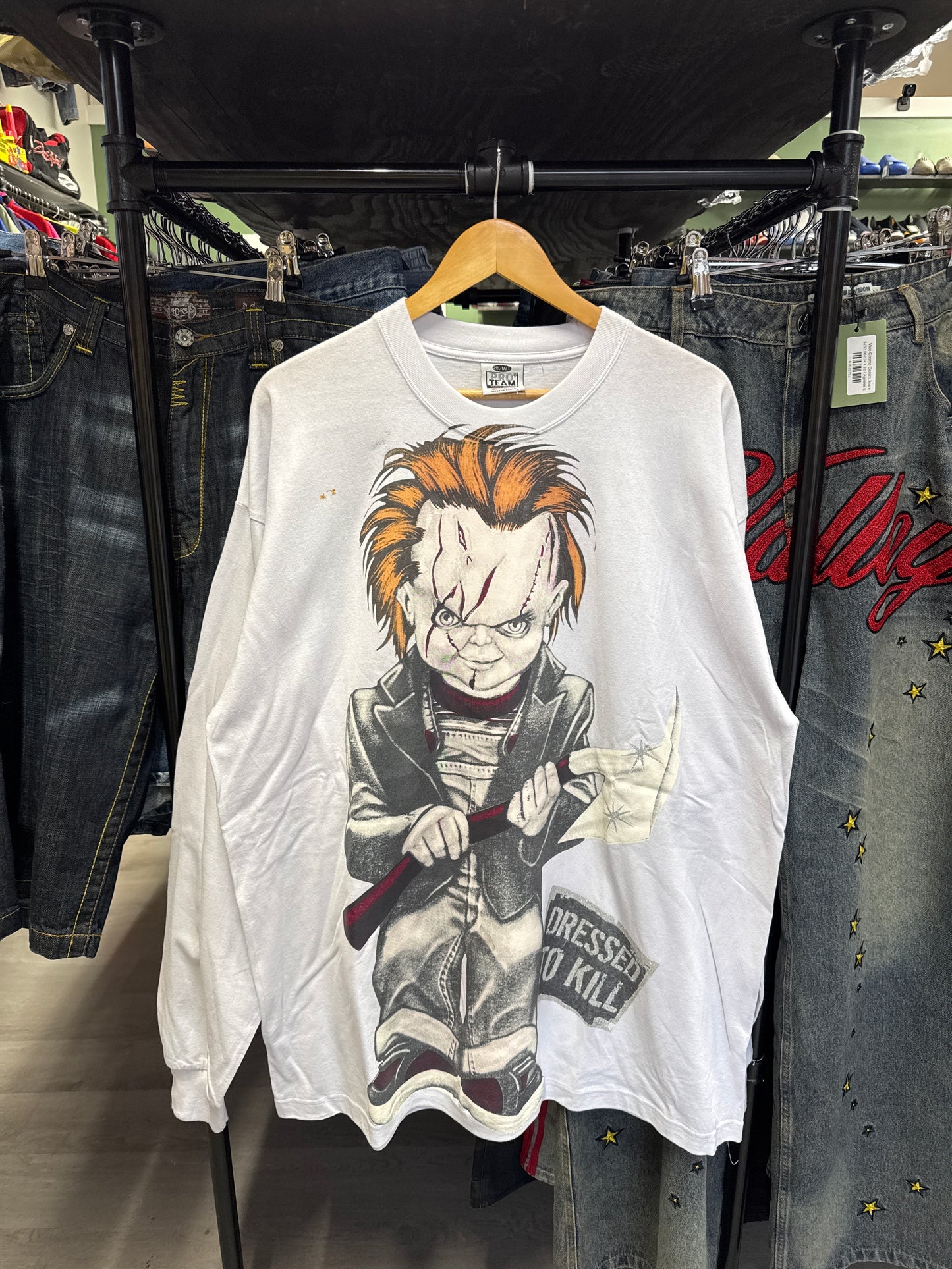 Vintage Chucky Dressed To Kill Long Sleeve Tee