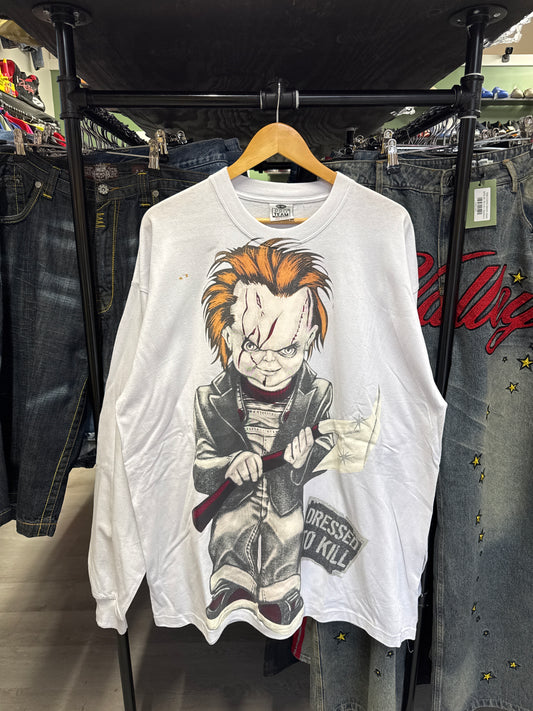 Vintage Chucky Dressed To Kill Long Sleeve Tee
