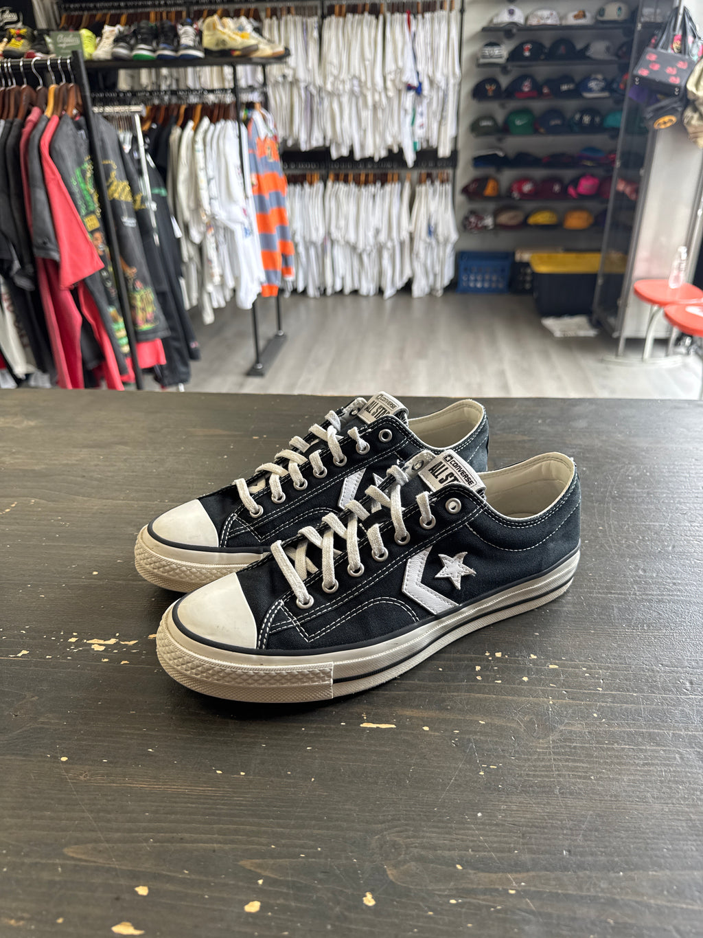 Pre-owned Converse Star Player 76 Low Black White