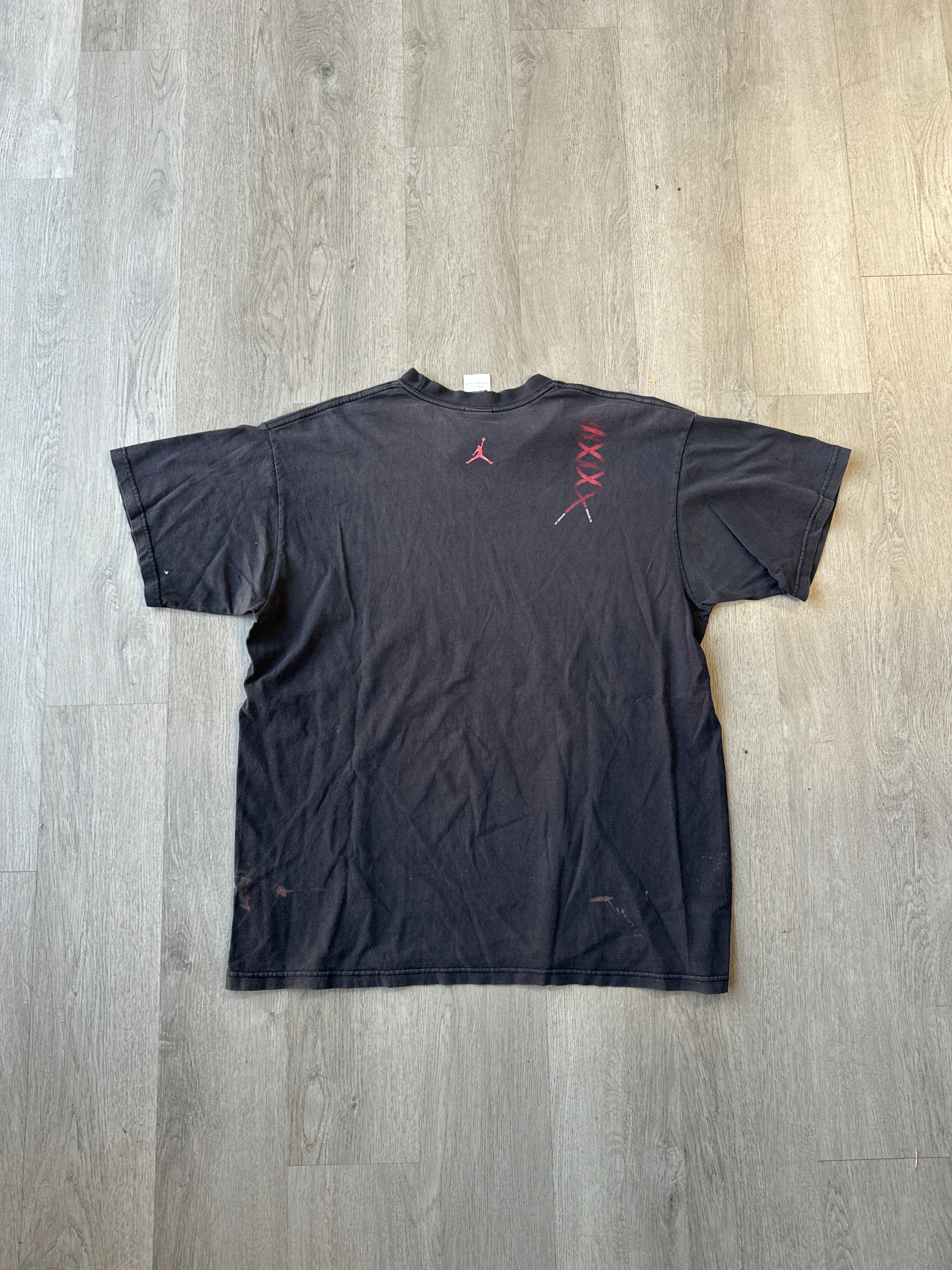 Y2k Nike Jordan 21 Release 2006 Black Tee