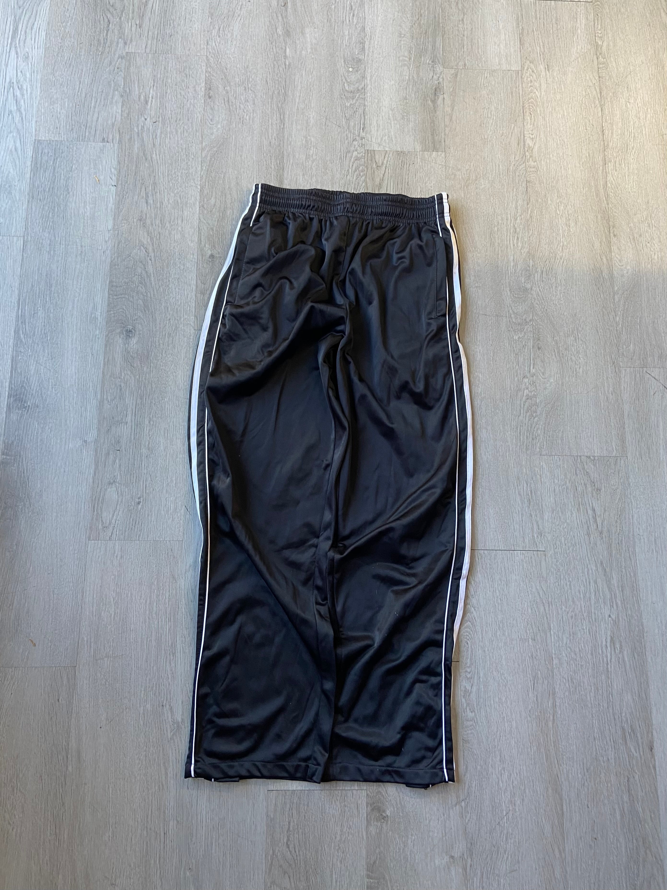 Vintage Black Striped Track Pants