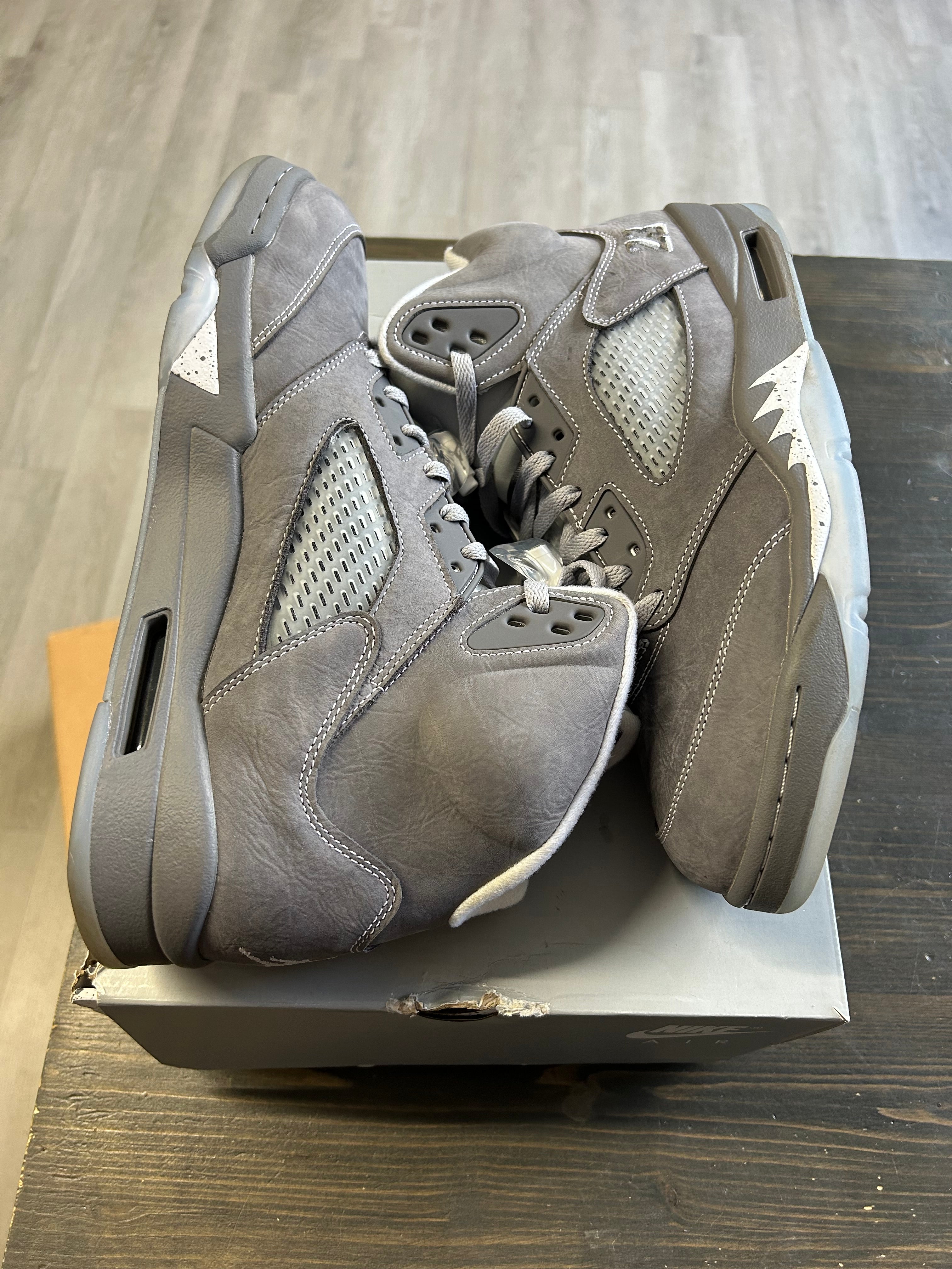 Pre-owned Air Jordan 5 Retro Wolf Grey
