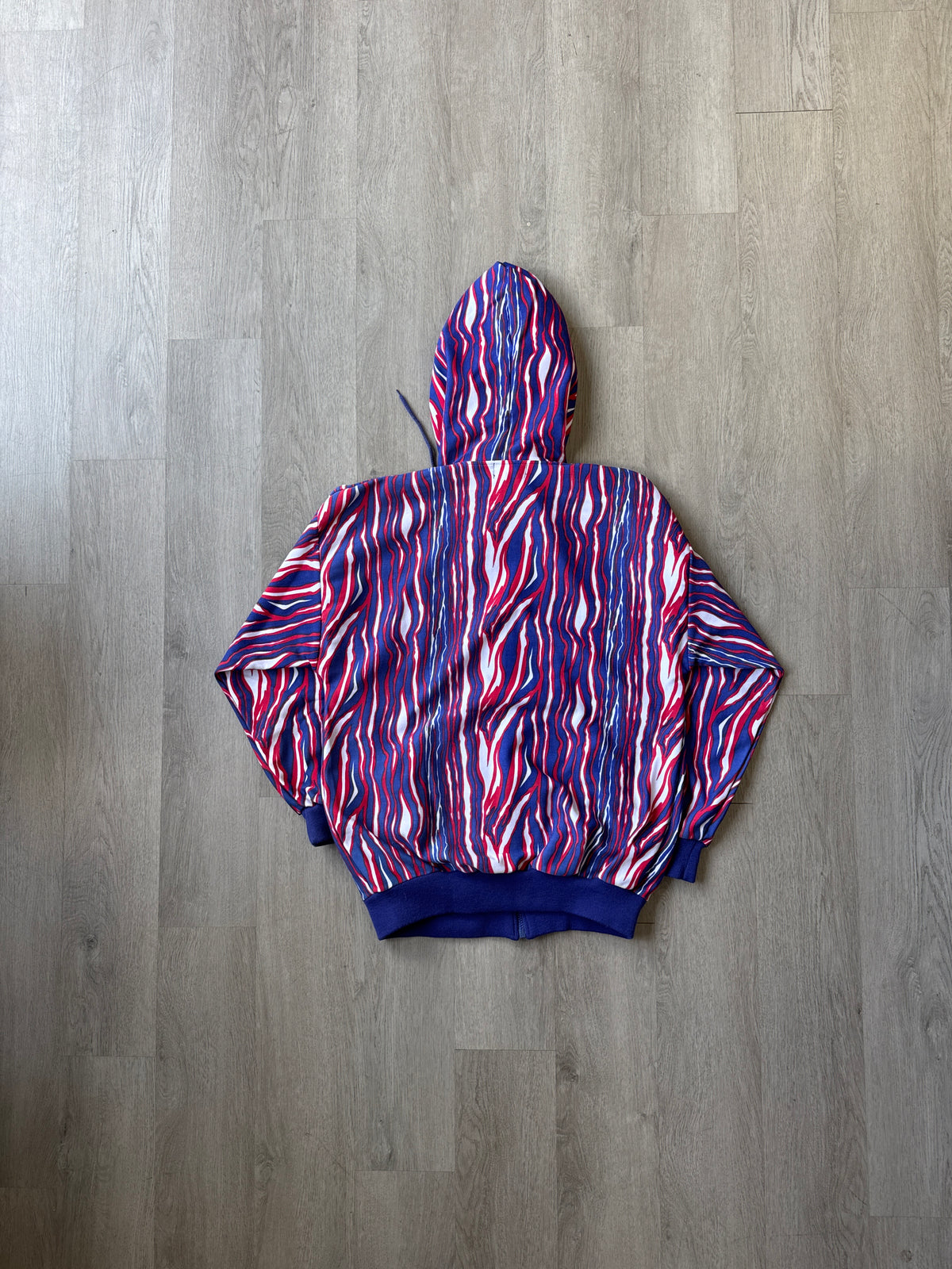 Vintage 90s New York Giants Zebra Hooded Zip Up