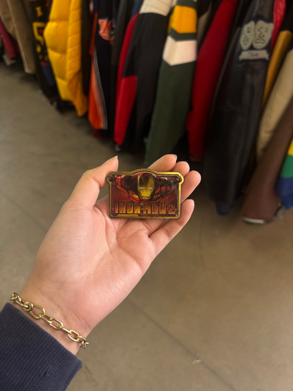 2009 Iron Man 2 Gold Belt Buckle