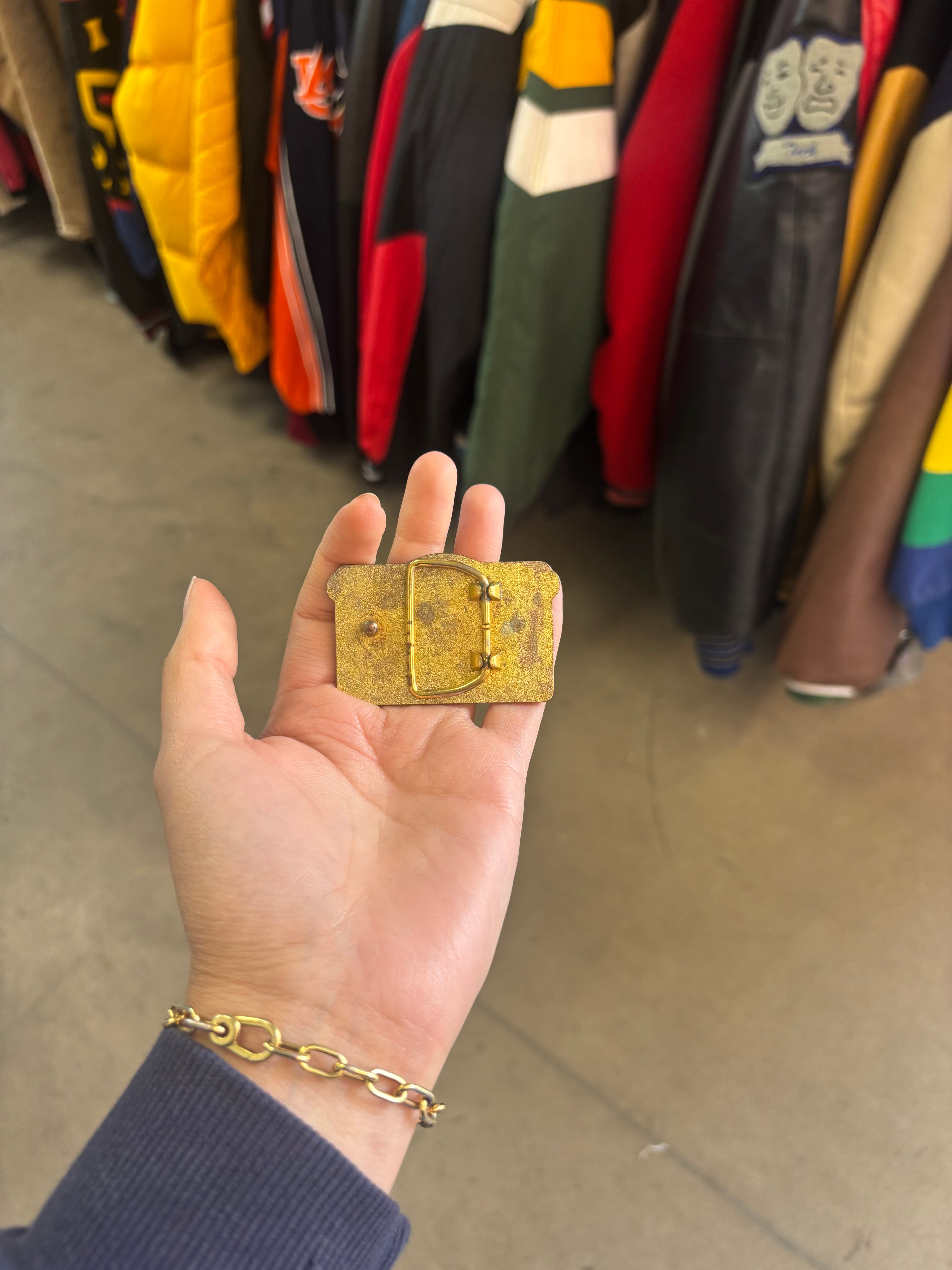 2009 Iron Man 2 Gold Belt Buckle