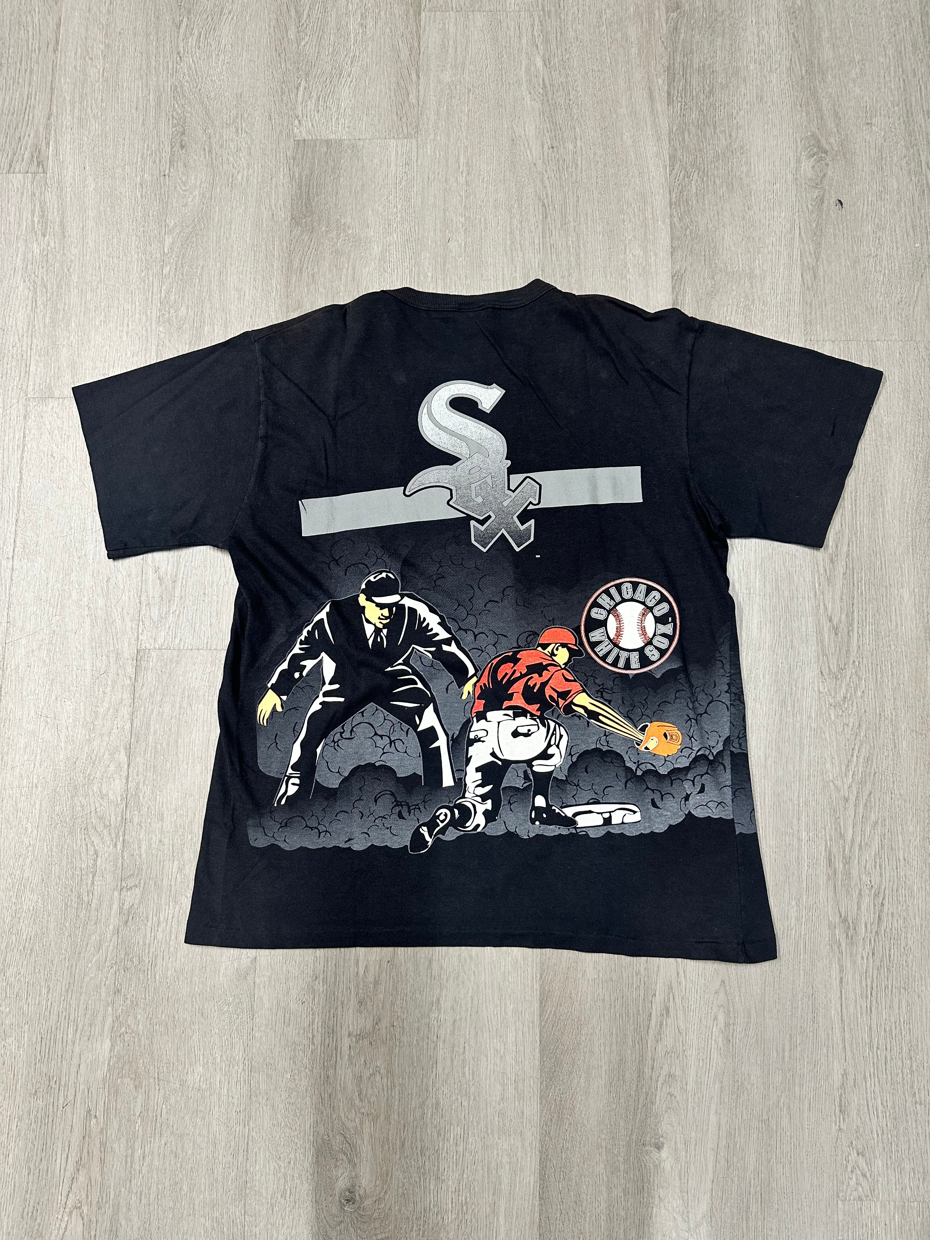 Vintage 90s MLB Chicago White Sox Baseball All Over Print Tee