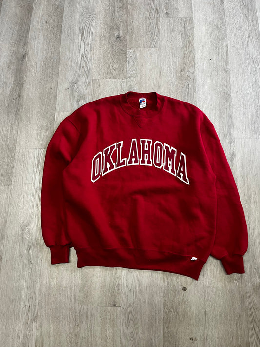 Vintage Russell Oklahoma University Pullover Sweatshirt