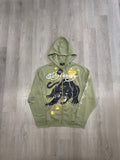 Ed Hardy Crouching Panther Hooded Zip Up