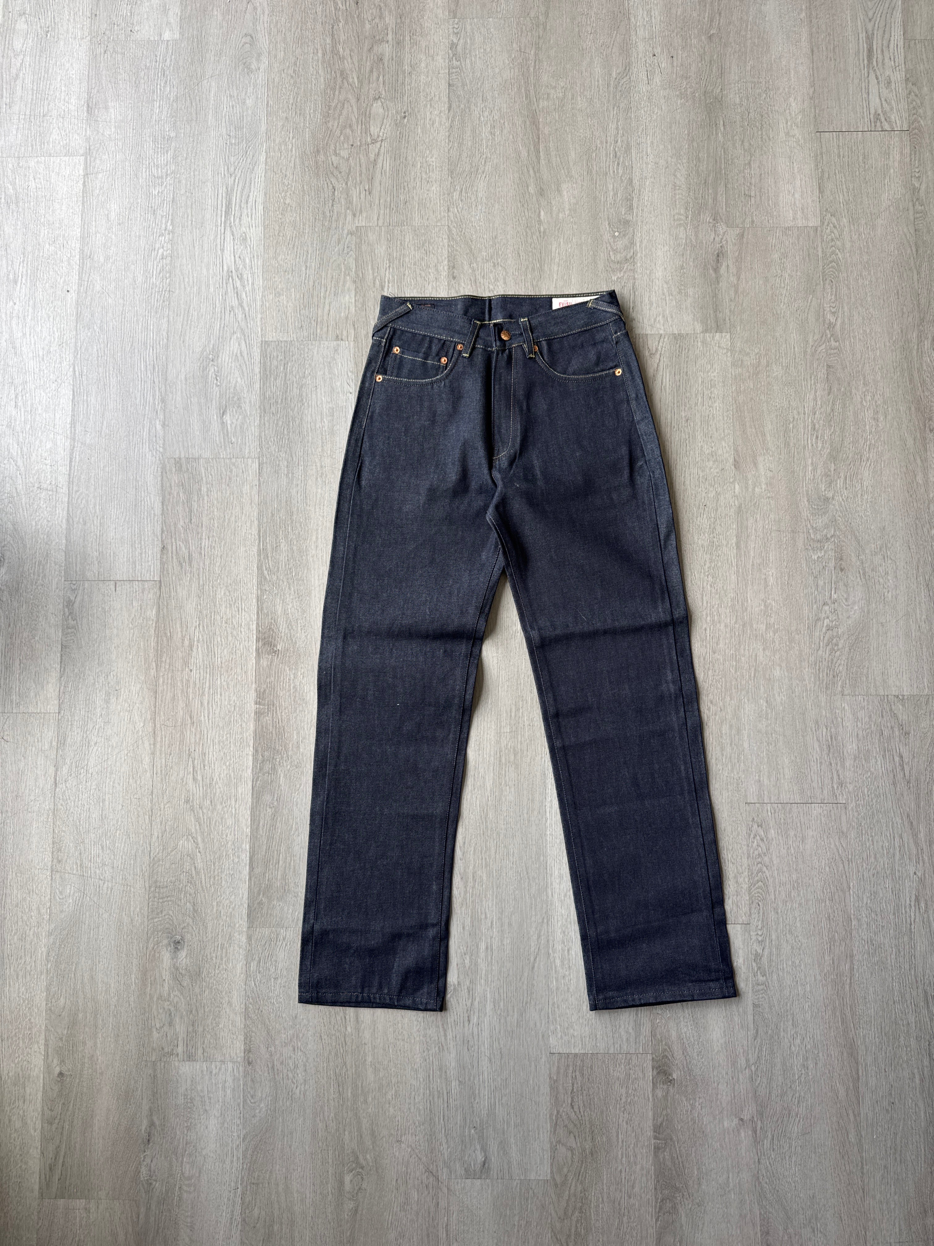 Evisu Orange Dog Japanese Art Selvedge Denim Jeans