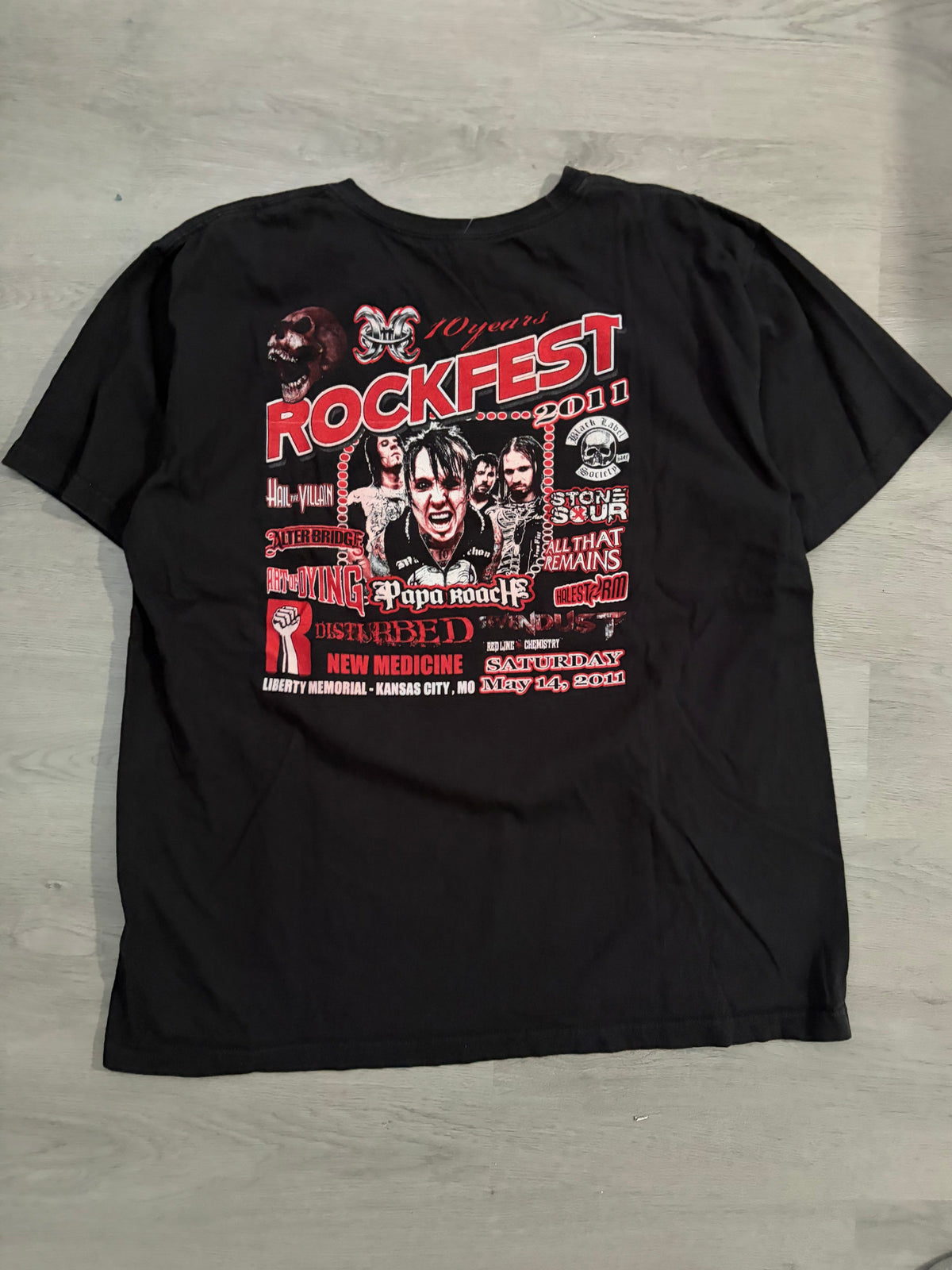 Black Rock Fest 2011 Disturbed and Sevendust Tee