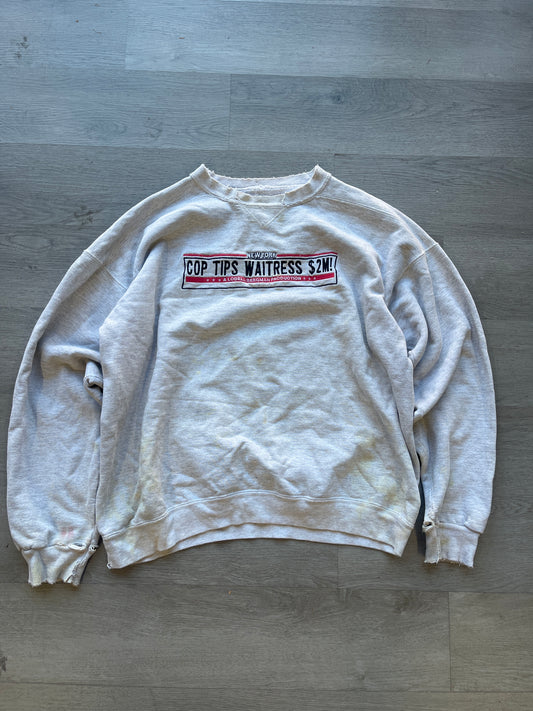 New York Cop Tips Waitress $2M Sweatshirt