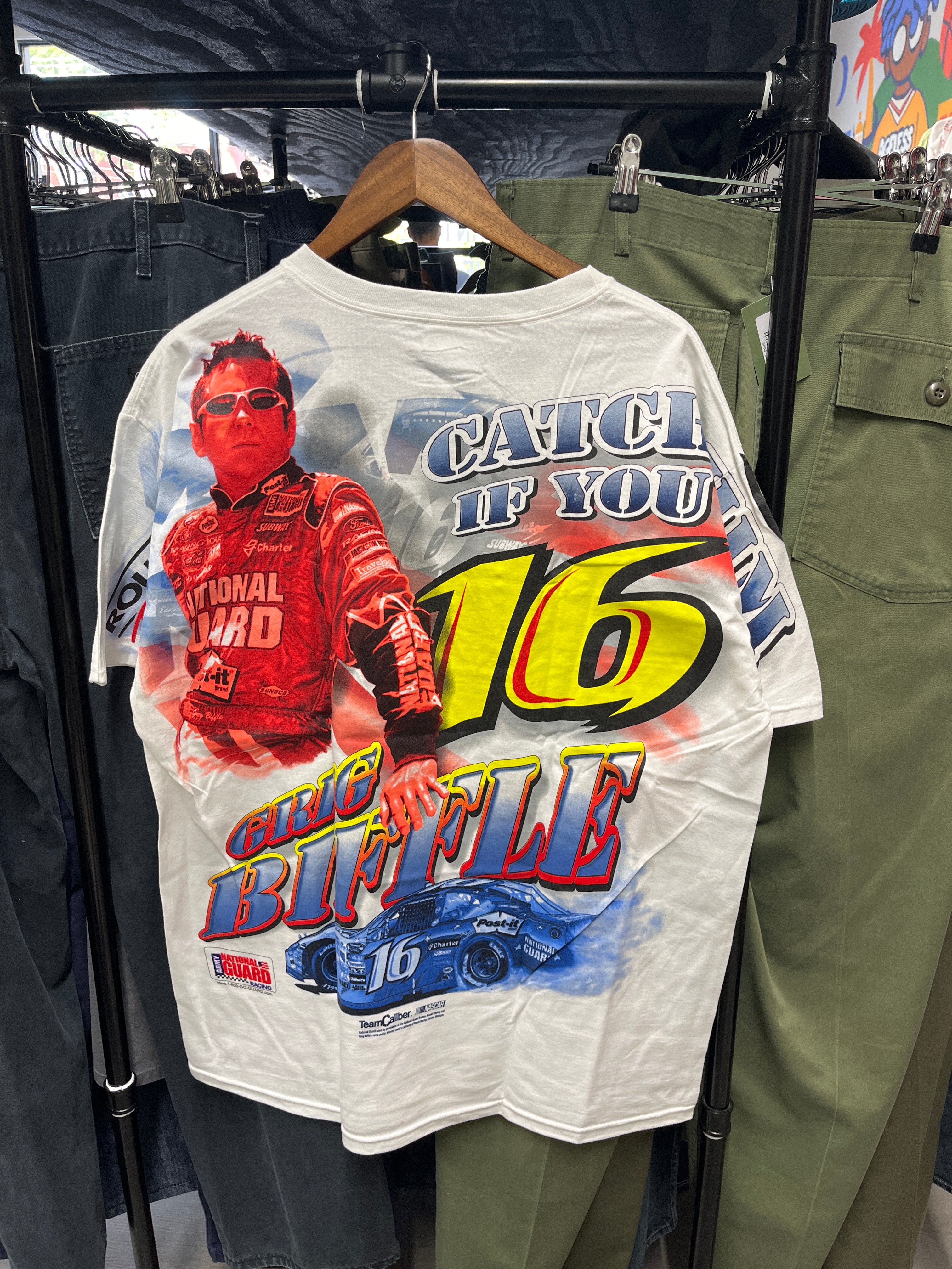 NASCAR Greg Biffle Catch Him If You Can all Over Print Tee