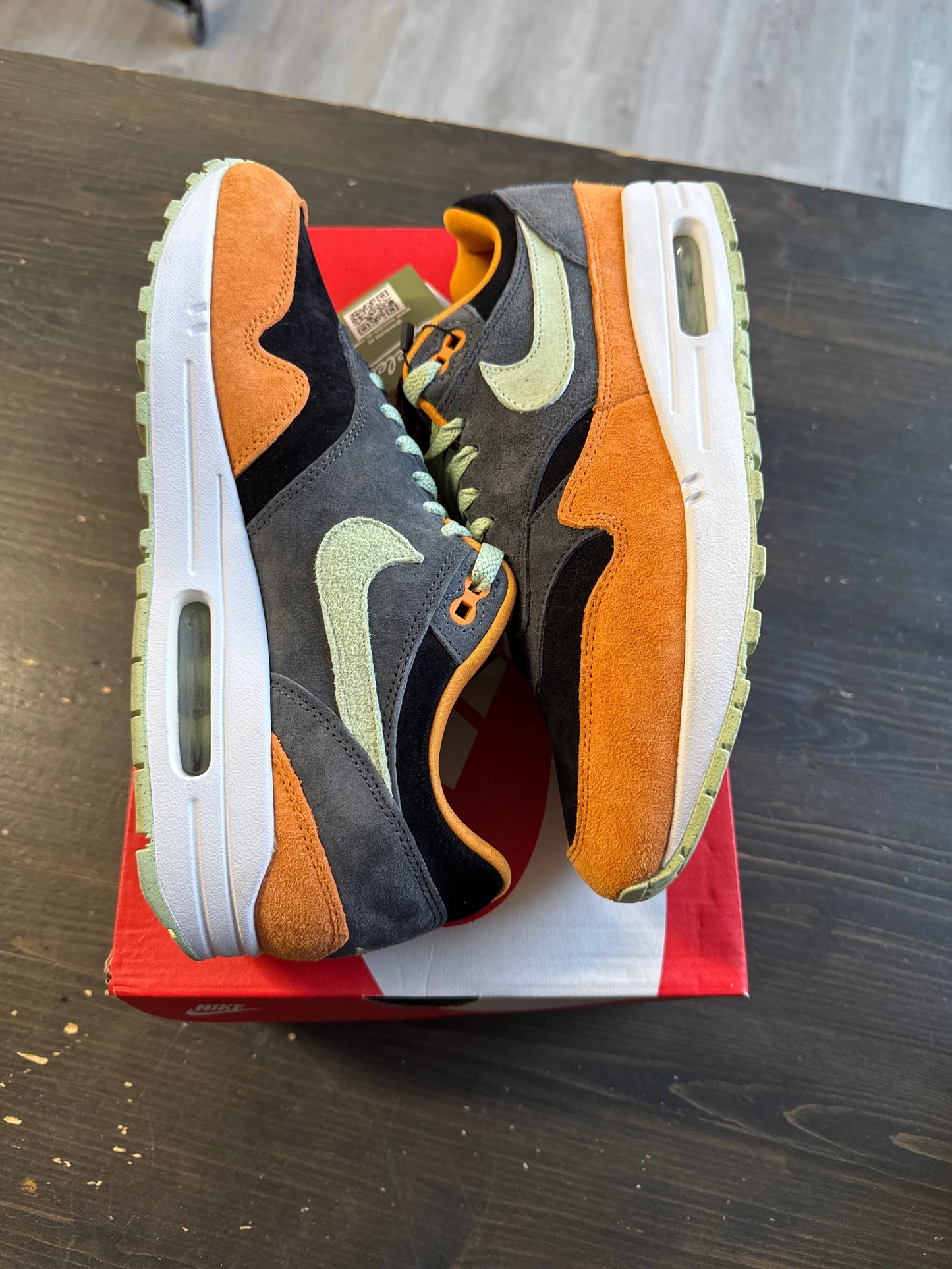 Pre-owned Nike Air Max 1 PRM Duck Honey Dew