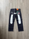 Evisu Japanese White Dragon Art Selvedge Denim Jeans