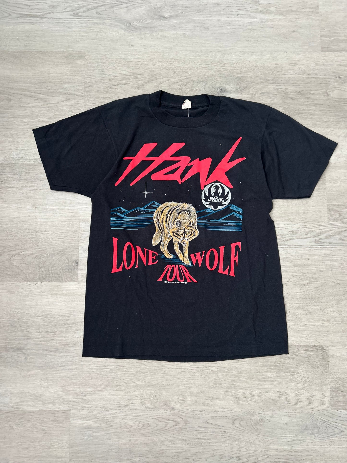 Vintage 1990 Hank Lone Wolf Tour Tee