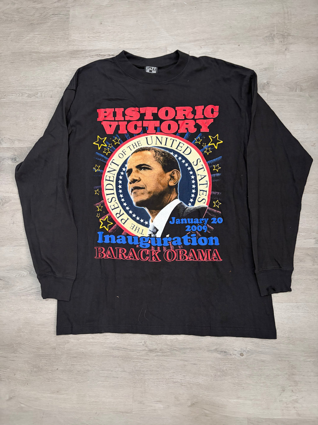 2009 Barack Obama Historic Victory Inauguration Long Sleeve Tee
