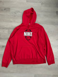 Vintage Red Nike Football Hoodie